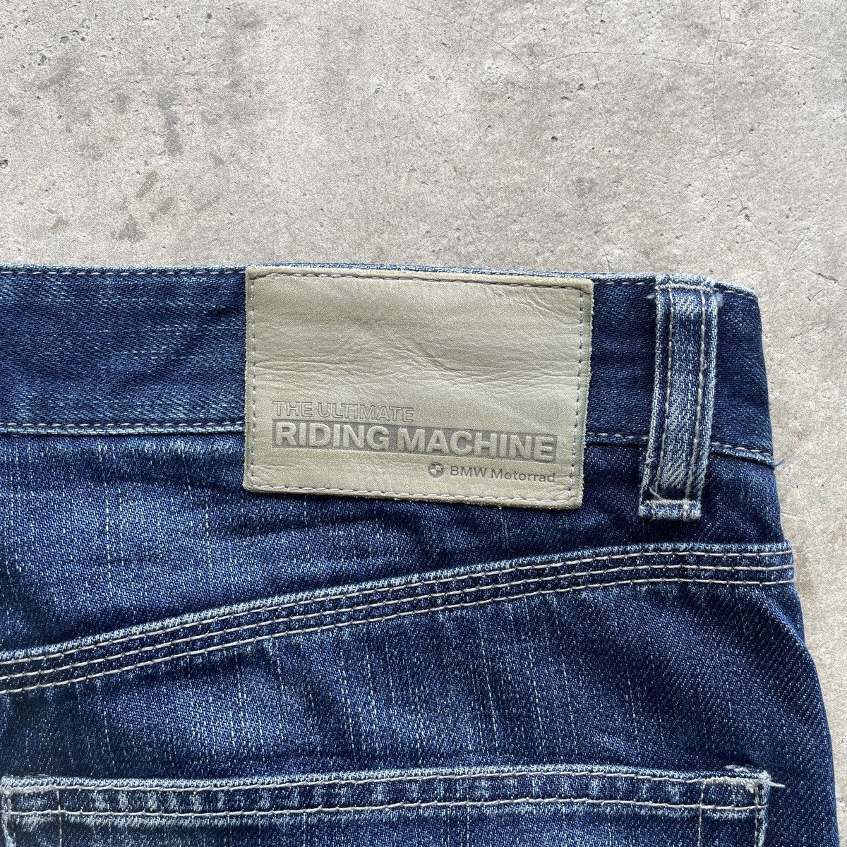 Faded Glory W33💥 BNW Motorrad Stonewash Jeans Faded Denim Pants Size US 33 - 10 Thumbnail