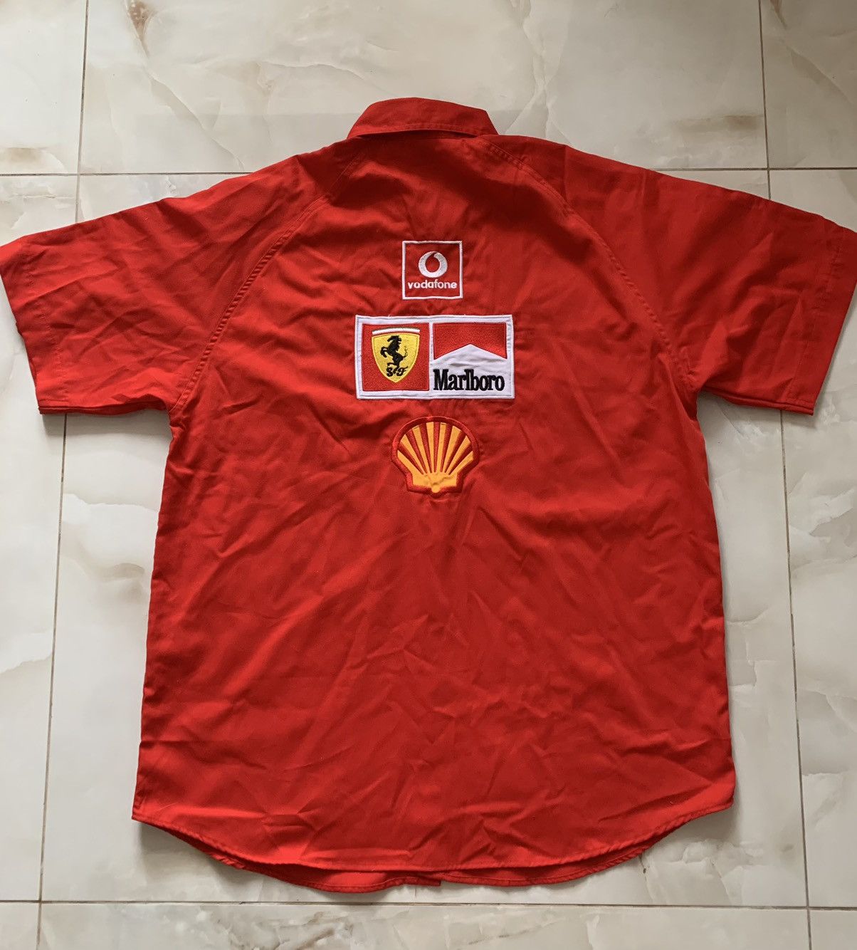 Vintage Ferrari Vintage 1996 Button Up Short Sleeve Shirt Marlboro Size US XXL / EU 58 / 5 - 5 Thumbnail