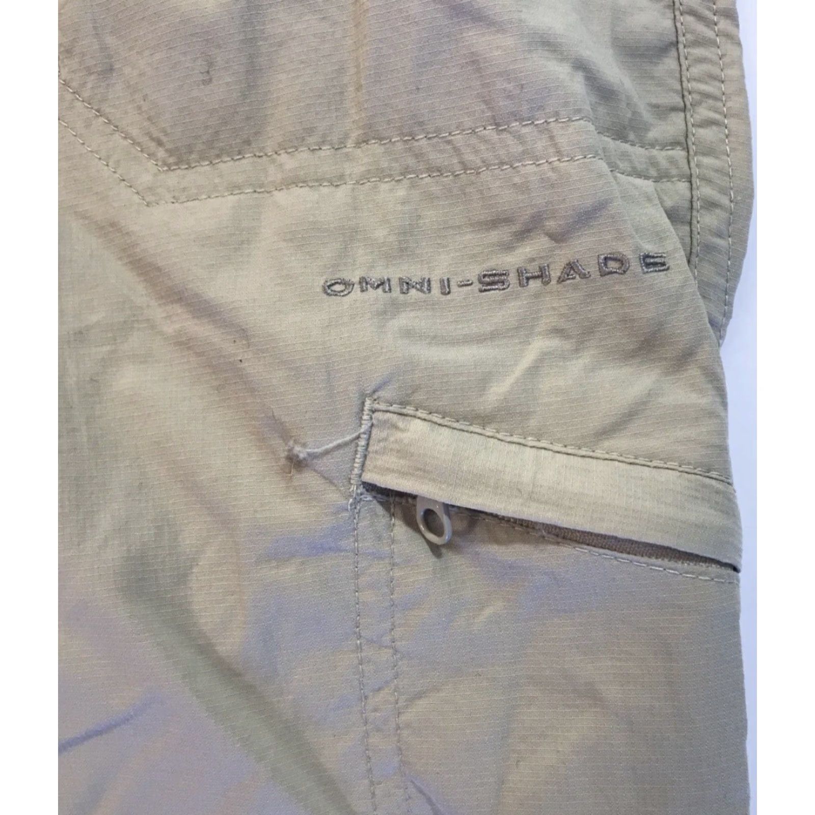 Vintage Columbia Pants Khaki Womens Sz 32x32 10 PFG Omni-Shade Hiking Camping Fishing Straight Leg Beige/Beige (Columbia) Size 24" / US 00 / IT 34 - 3 Thumbnail