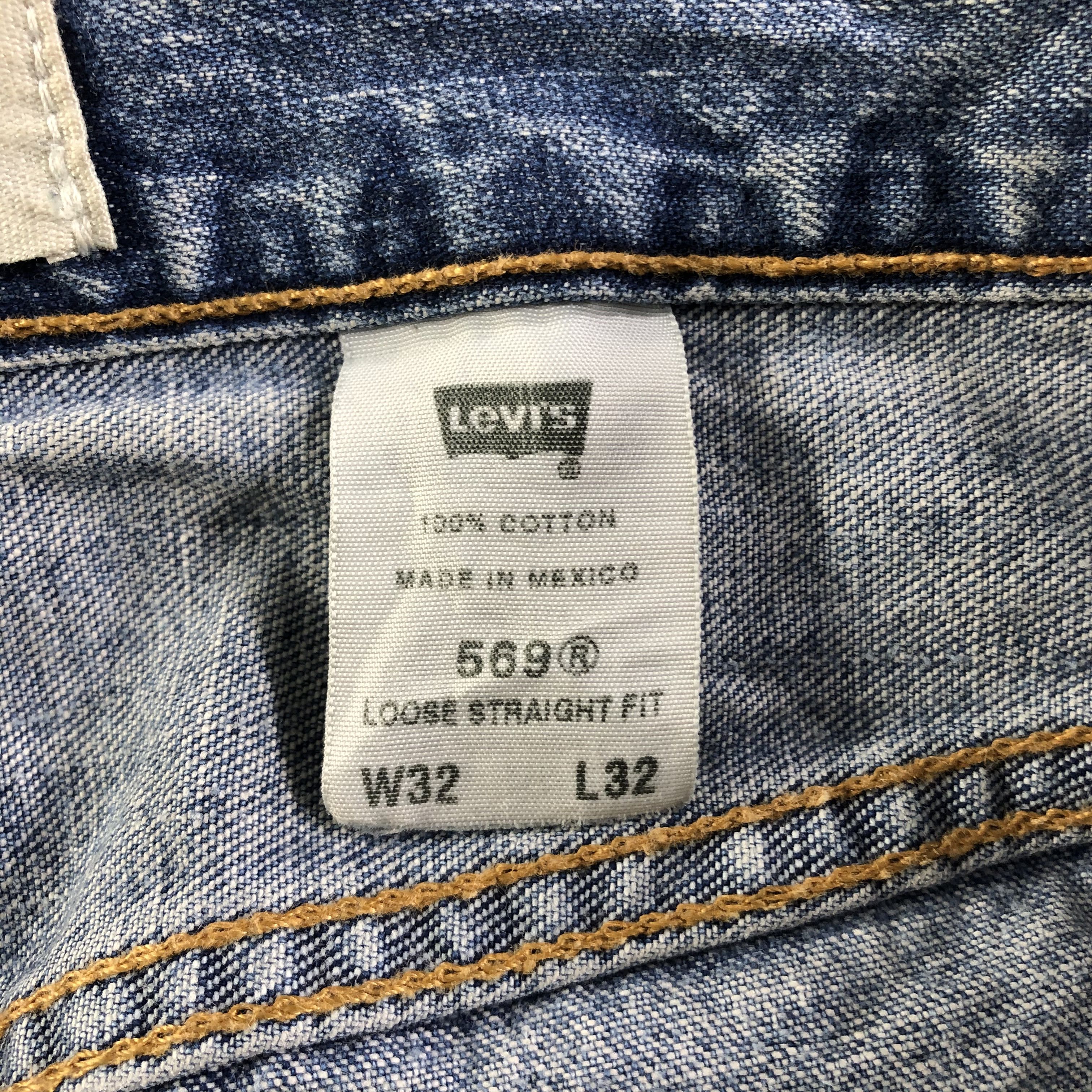Levi's Vintage Blue Wash Levis 569 Jeans-J4192 Size US 34 / EU 50 - 12 Thumbnail