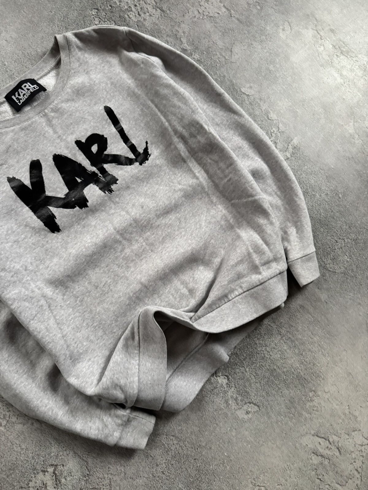 Karl Lagerfeld Karl lagerfeld L big logo sweatshirt jumper pullover casual Size L / US 10 / IT 46 - 3 Thumbnail