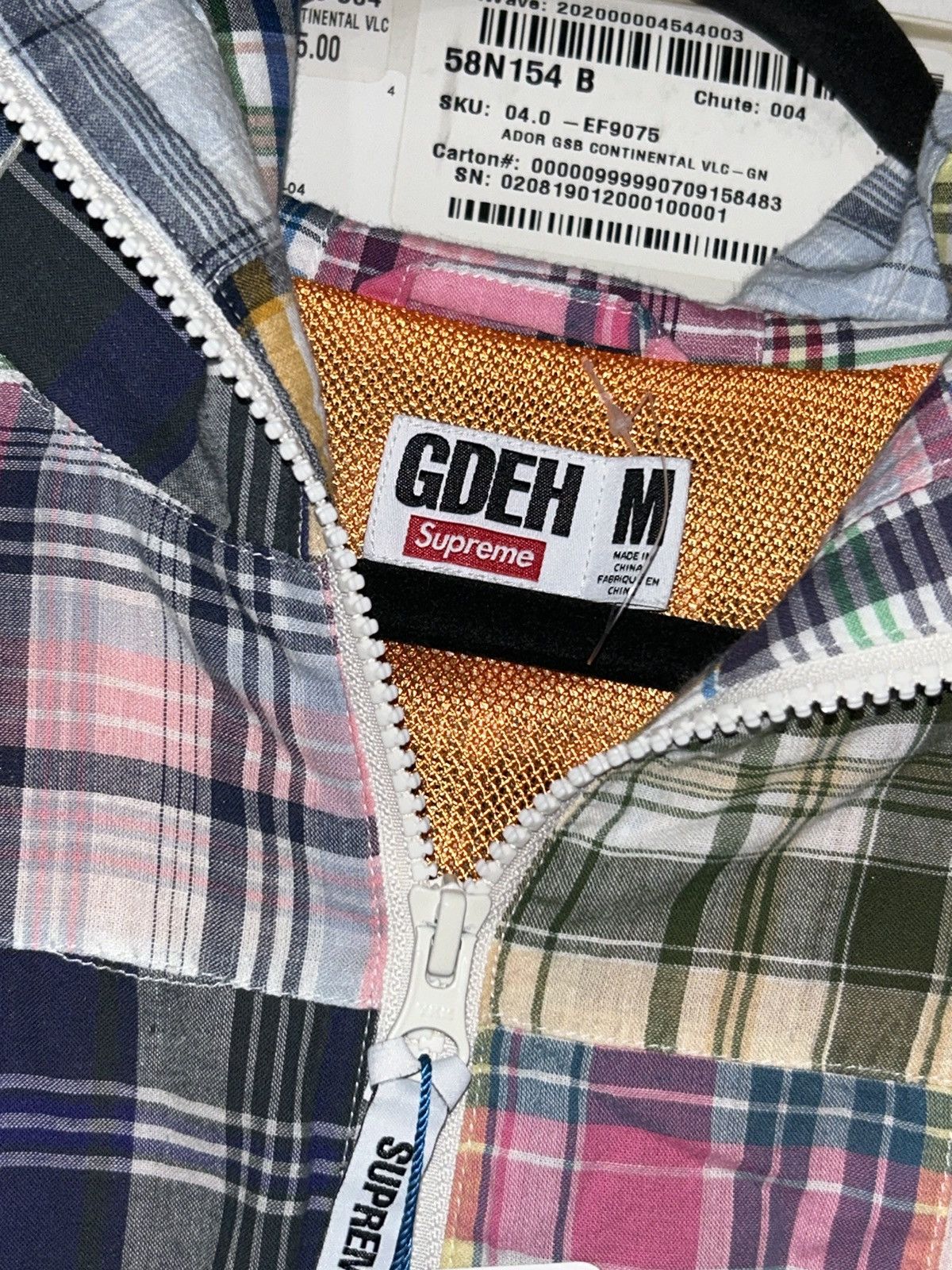 GOODENOUGH × Supreme Supreme x Goodenough Patchwork Madras Hooded Jacket SS25 NEW Size US M / EU 48-50 / 2 - 4 Thumbnail
