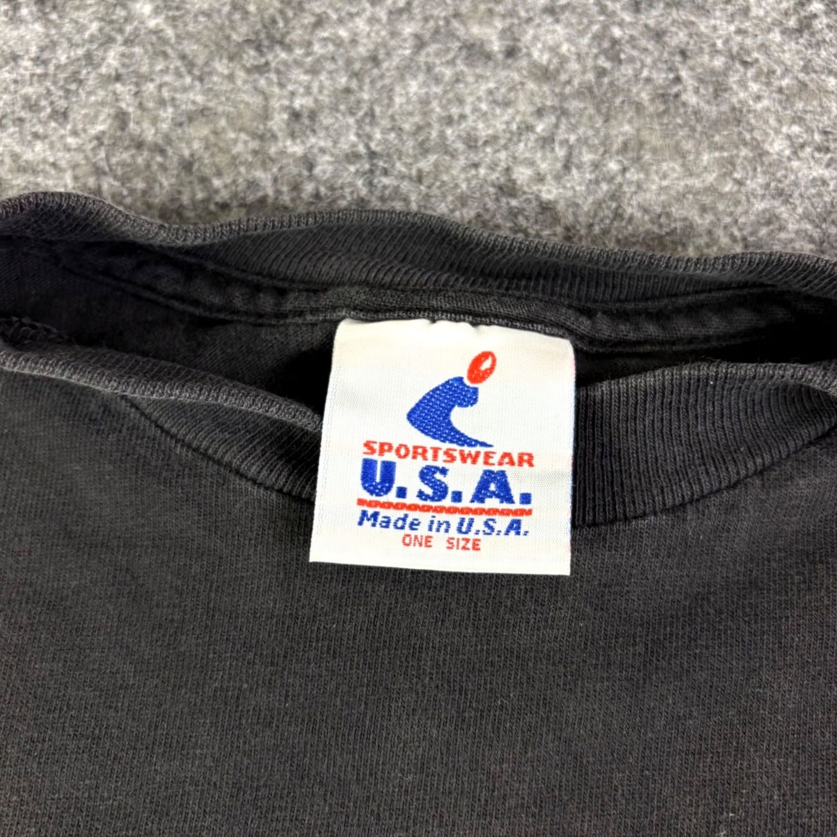 Vintage VINTAGE Sportswear USA Shirt Black Neon Green Adult Medium Single Stitch Mens Size US M / EU 48-50 / 2 - 3 Thumbnail