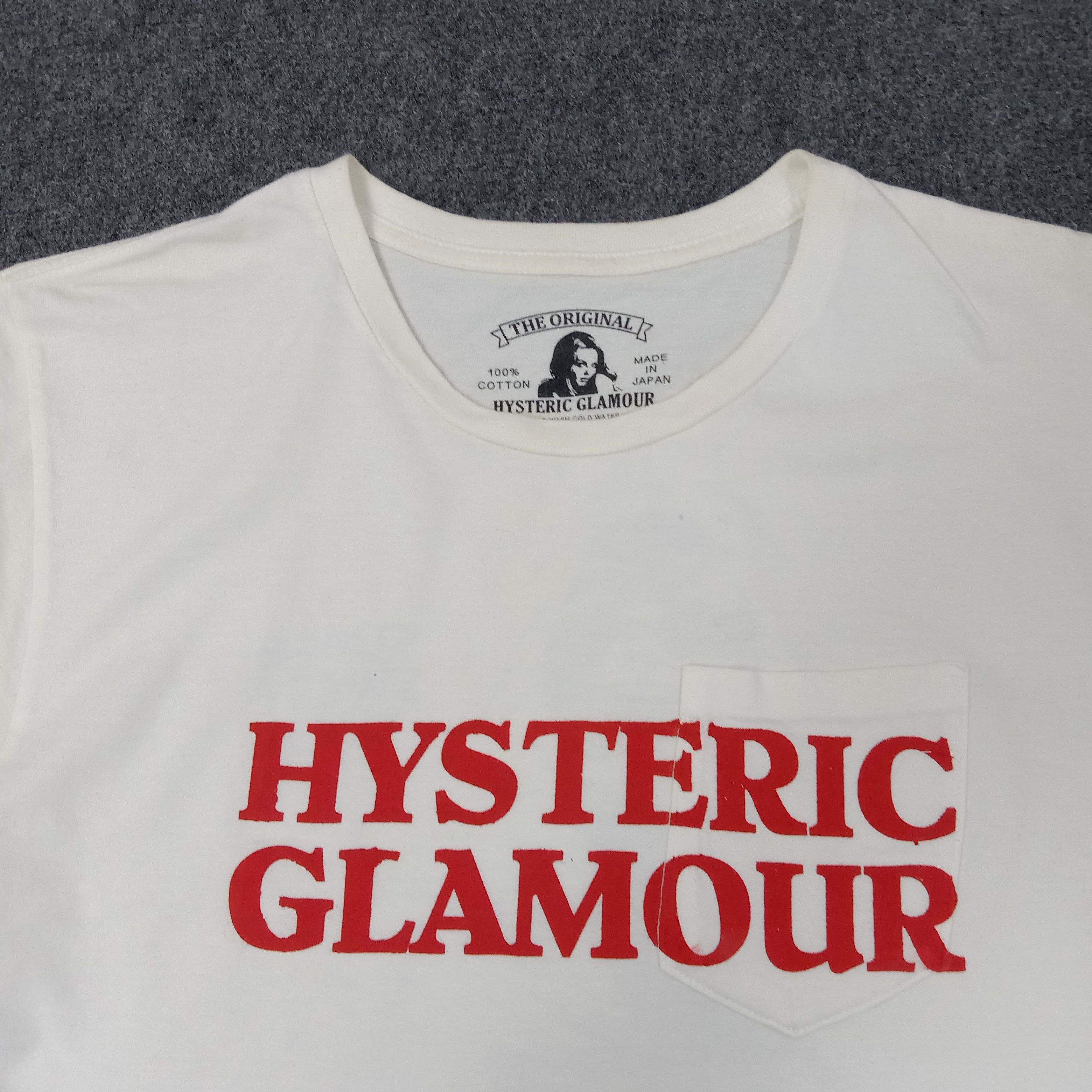 Hysteric Glamour Hysteric Glamour Pocket Custom Logo Tshirt C223N56 Size US M / EU 48-50 / 2 - 4 Thumbnail