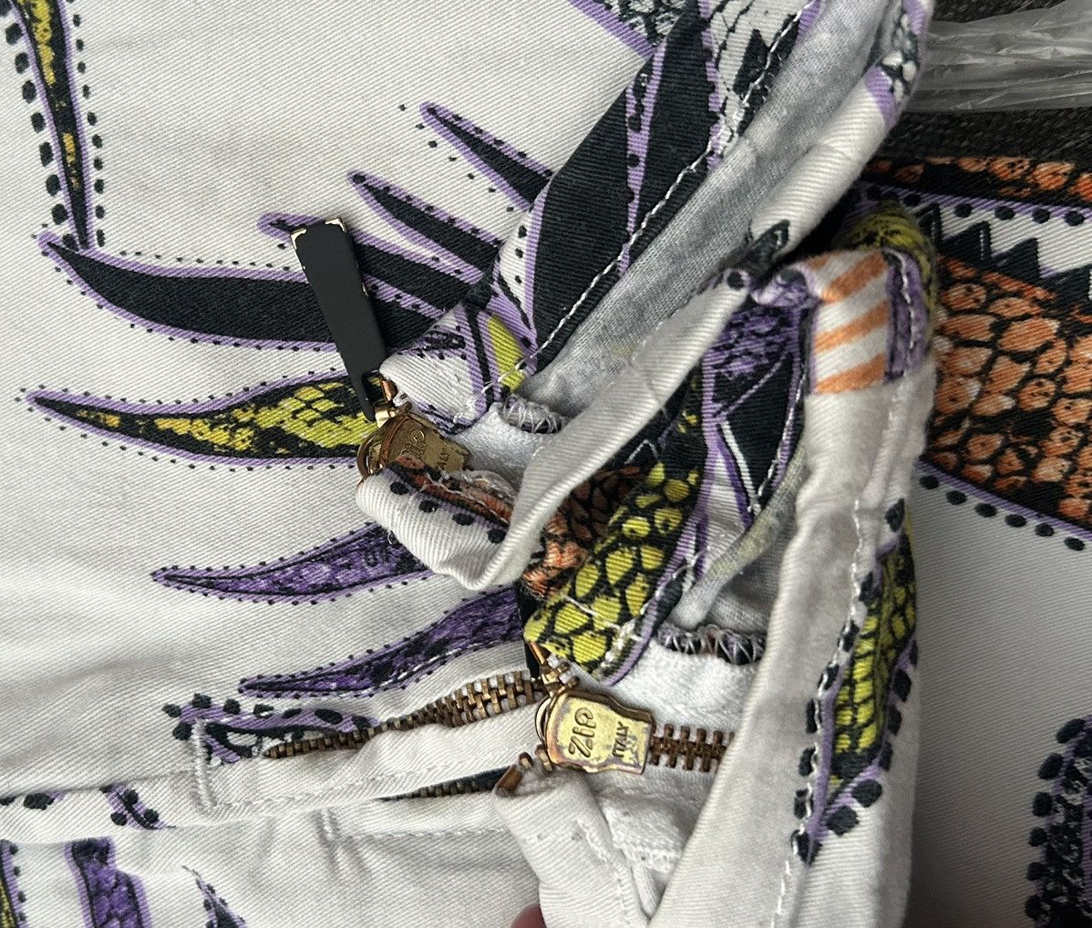Just Cavalli Vintage Just Cavalli Floral Print Skinny Jeans Ankle Zip Size 26" / US 2 / IT 38 - 12 Thumbnail