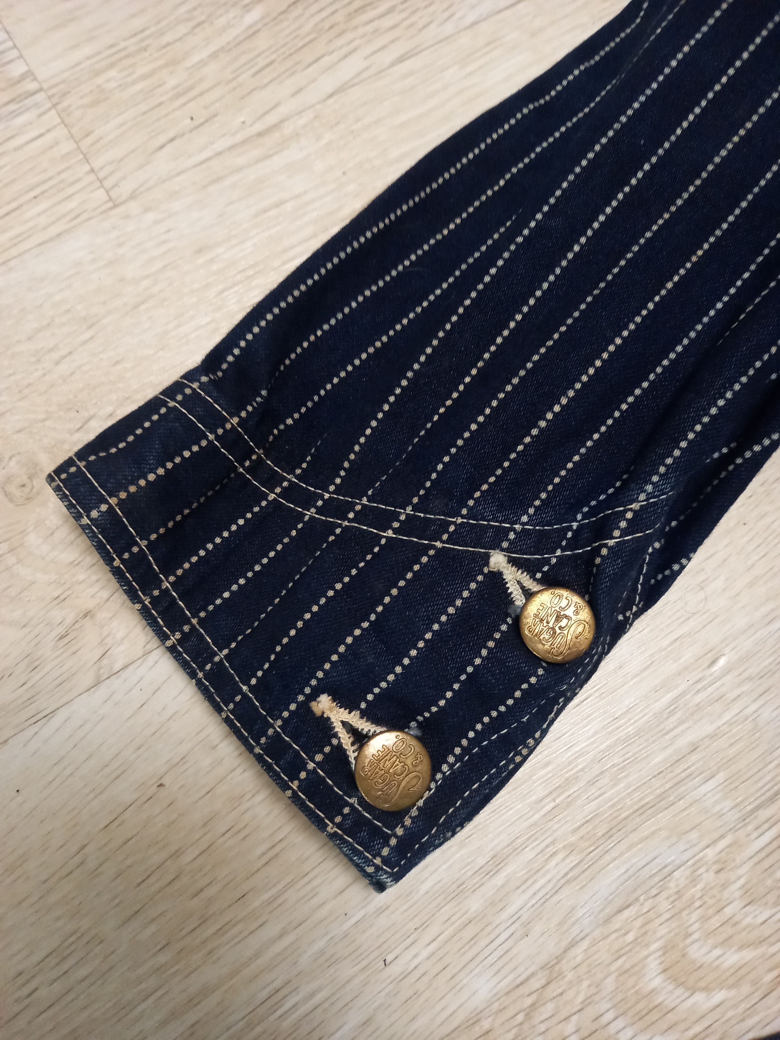 Sugar Cane Toyo Enterprise Sugar Cane Wabash Stripe Jacket Indigo Size US L / EU 52-54 / 3 - 10 Thumbnail