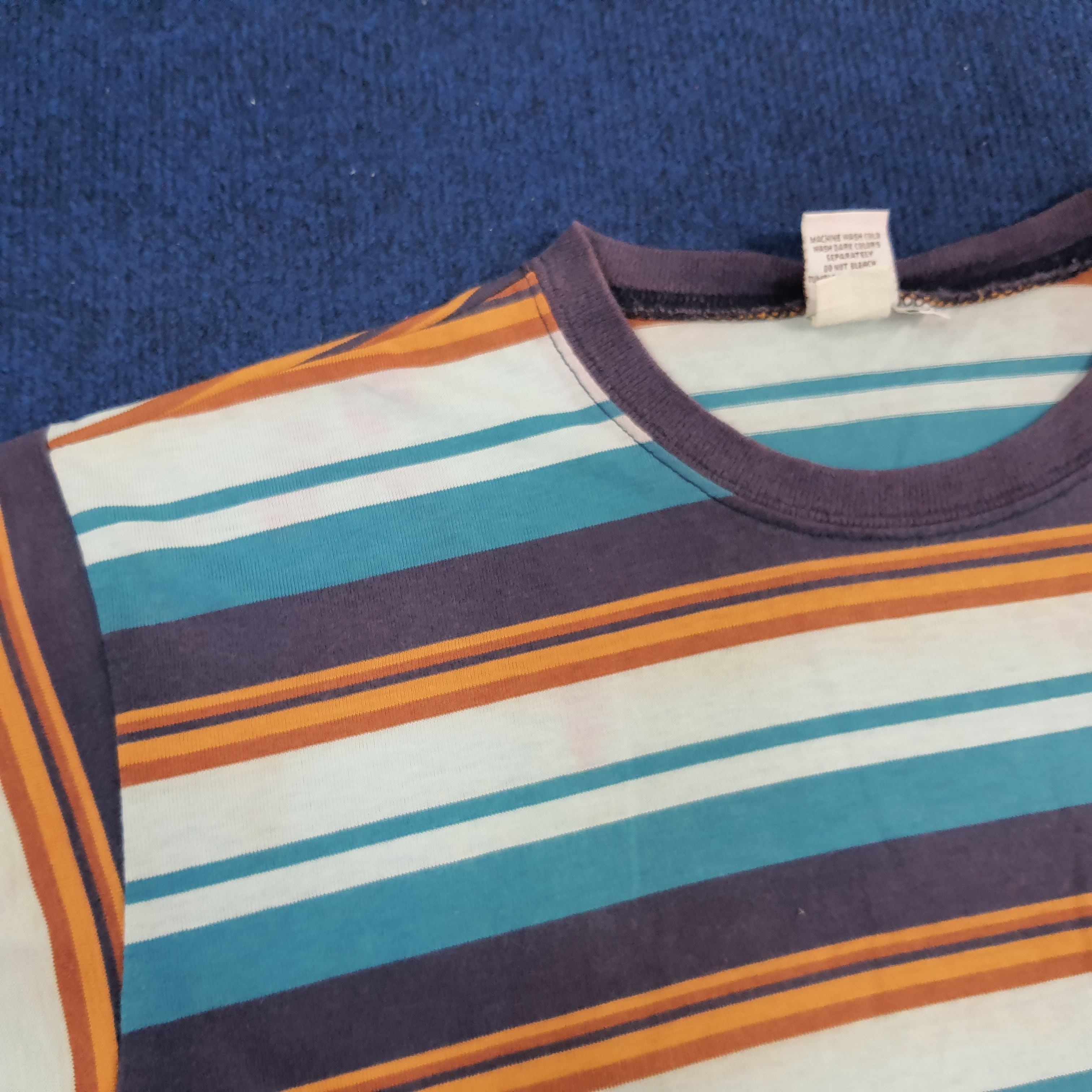 Hang Ten × Vintage Vintage Hang Ten Striped Tshirt Size US L / EU 52-54 / 3 - 9 Thumbnail