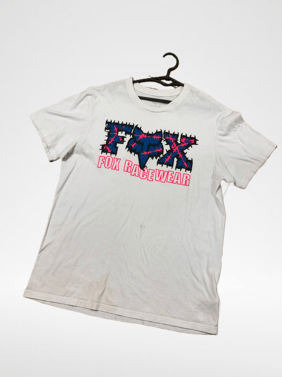 Fox Racing VINTAGE White T-Shirt Big Print Fox Racing Size US L / EU 52-54 / 3 - 1 Thumbnail