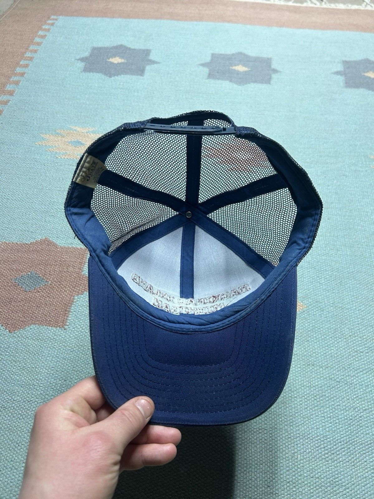 Vintage Vtg SnapBack hat Mackinac island Michigan embroidered blue Size ONE SIZE - 5 Thumbnail