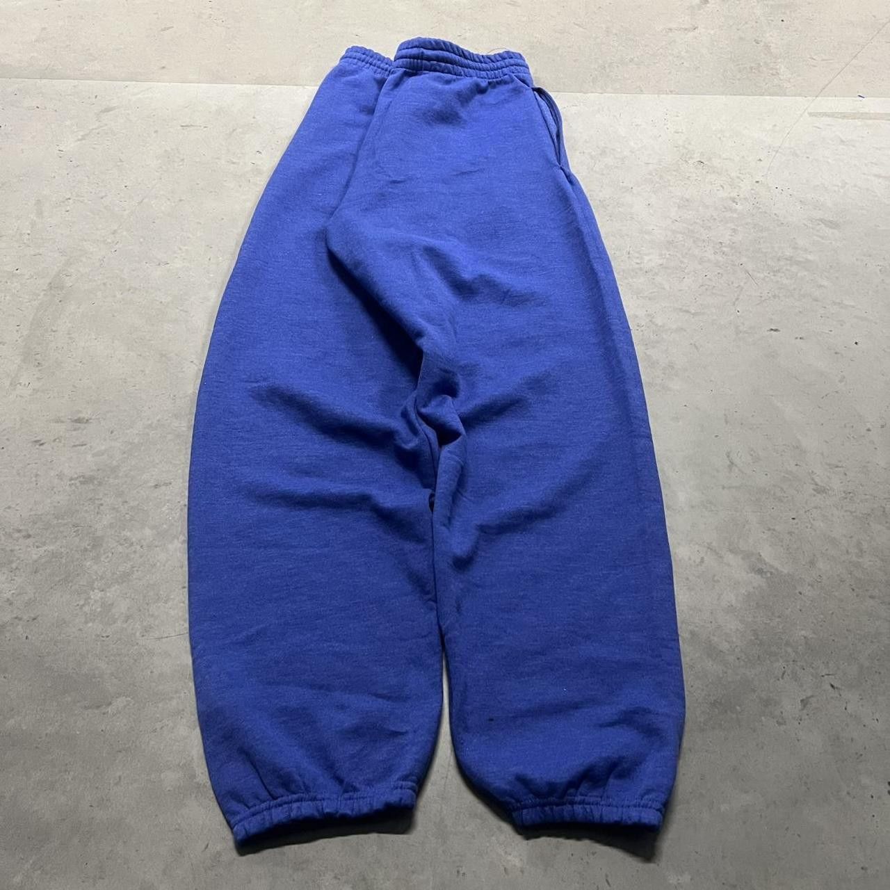 Vintage Crazy Vintage Y2K/2000s Baggy Royal Blue Sweatpants with adjustable waistband and drawstring! Size US 36 / EU 52 - 5 Thumbnail