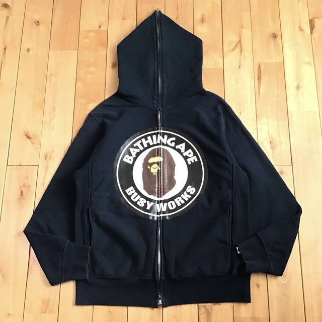 Bape × Nigo 🔥Vintage BAPE Circle logo full zip hoodie a bathing ape NIGO Size US S / EU 44-46 / 1 - 1 Thumbnail