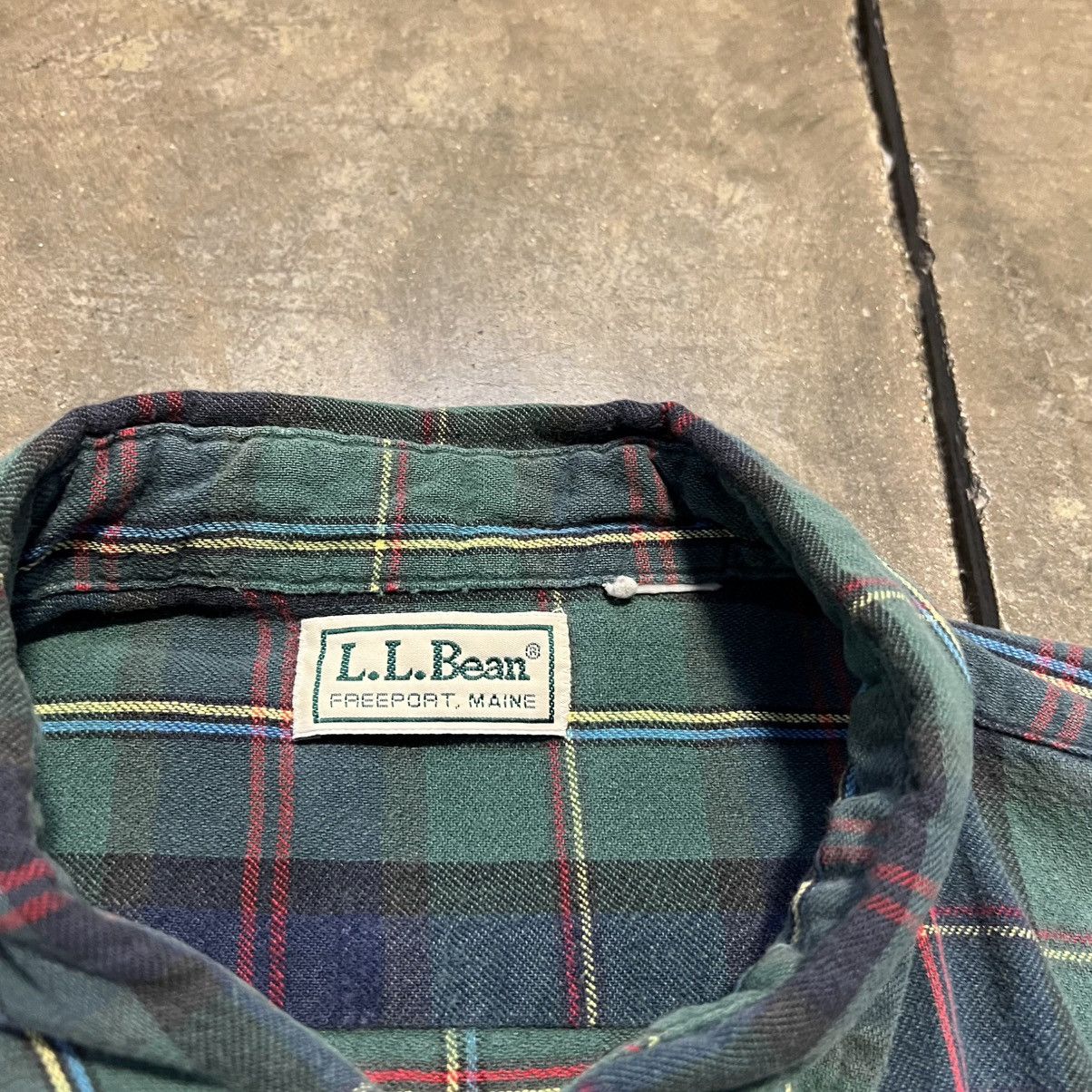 L.L. Bean Vintage LL Bean Plaid Flannel Shirt Button Up Outdoor Hiking Size US XL / EU 56 / 4 - 8 Thumbnail