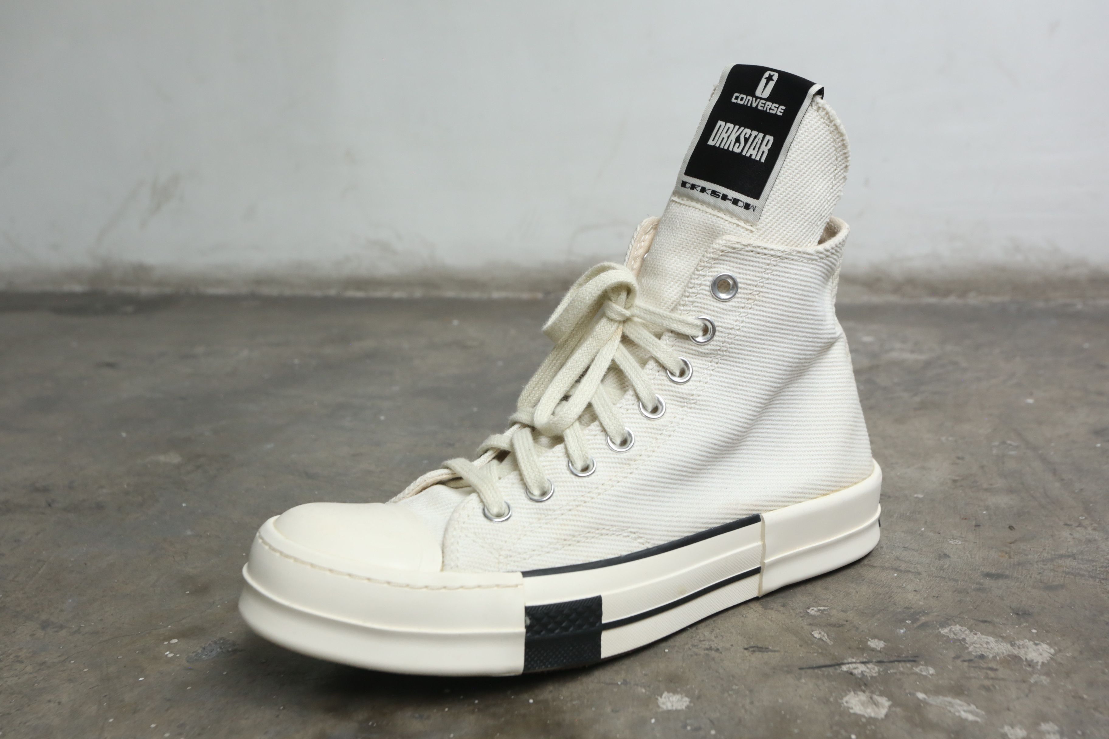 Converse × Rick Owens Drkshdw Converse - Rick Owens DRKSHDW - F/W 21 - DRKSTAR Chuck 70 Hi Size US 8.5 / EU 41-42 - 11 Thumbnail