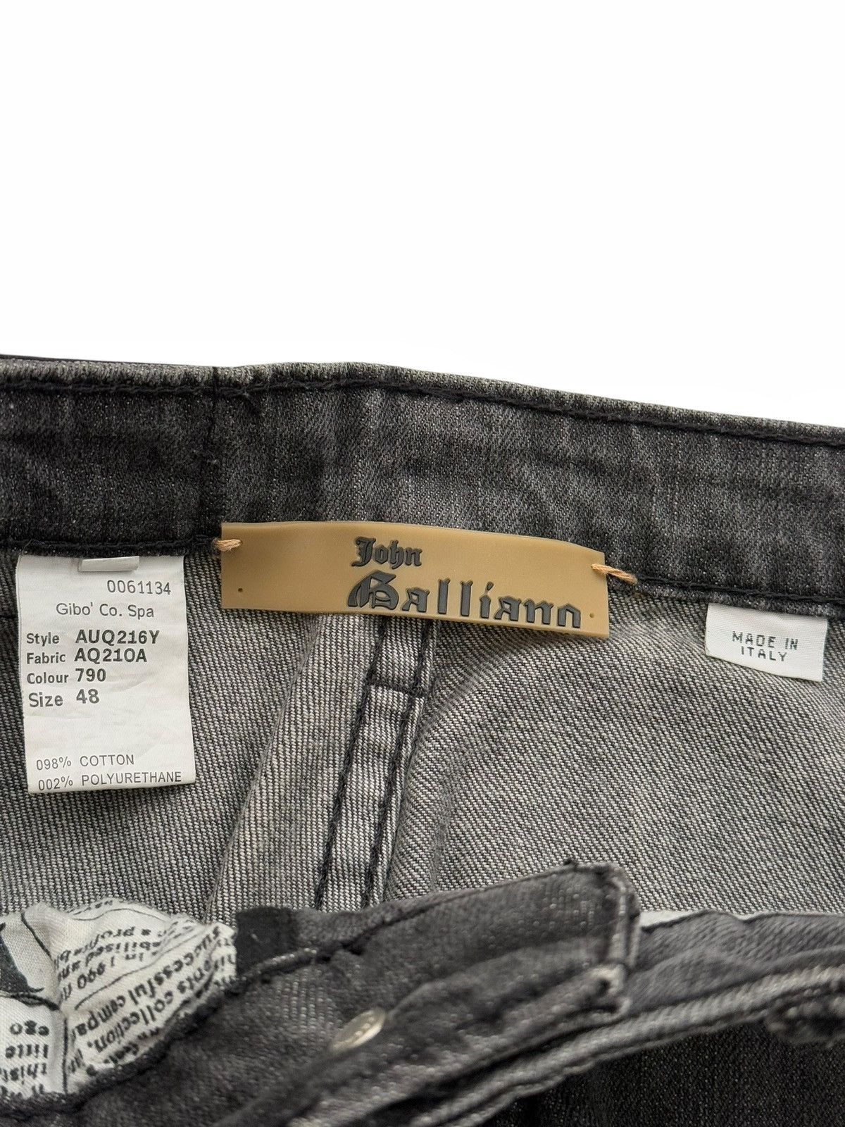 John Galliano 2008 Sz48 Gunslinger Pistol Skinny Denim Size US 32 / EU 48 - 7 Thumbnail