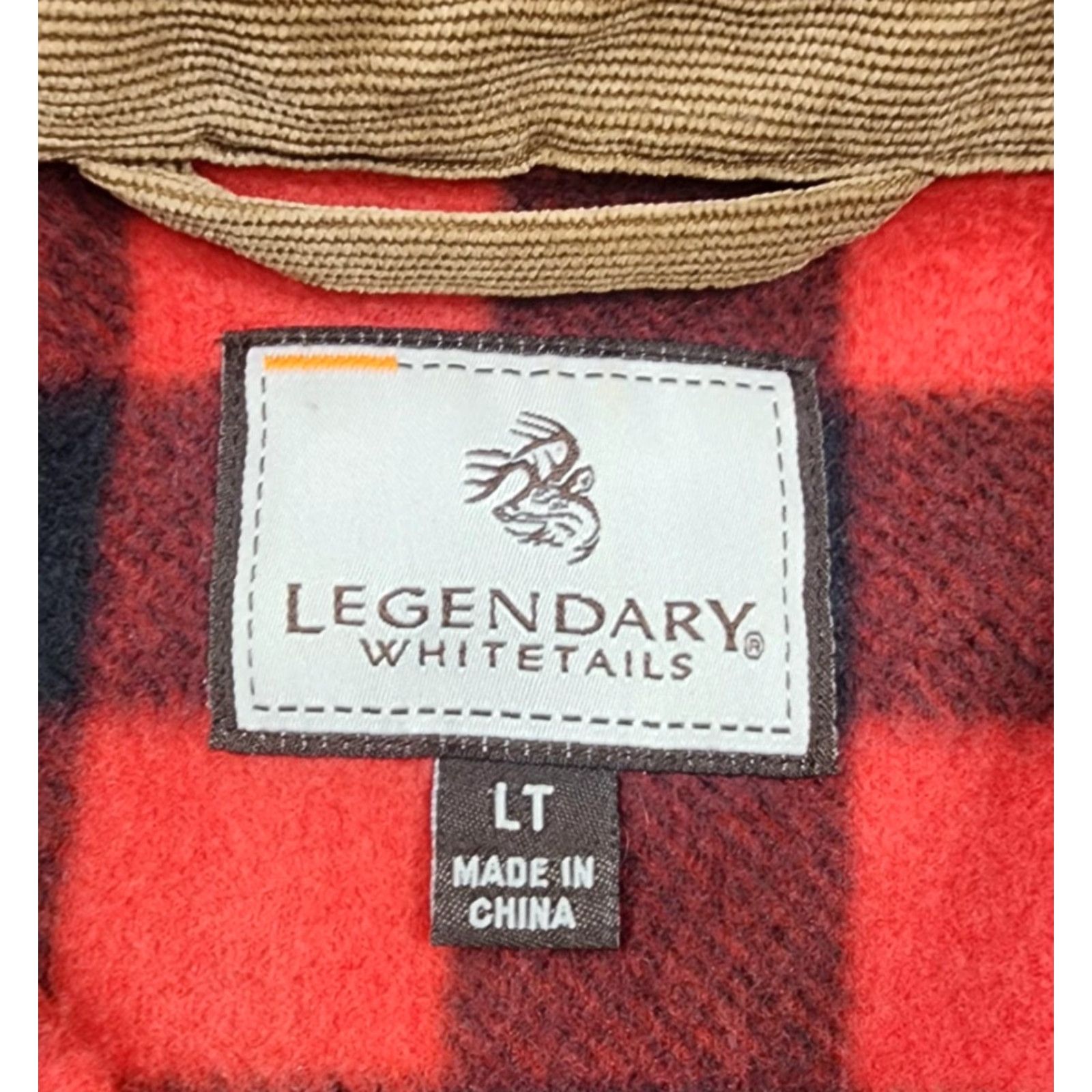 Vintage Legendary Whitetails Shirt Mens LT Red Buffalo Plaid Flannel Button-Up Long Sleeve Pockets All Seasons Heavyweight Workwear Size US L / EU 52-54 / 3 - 7 Thumbnail