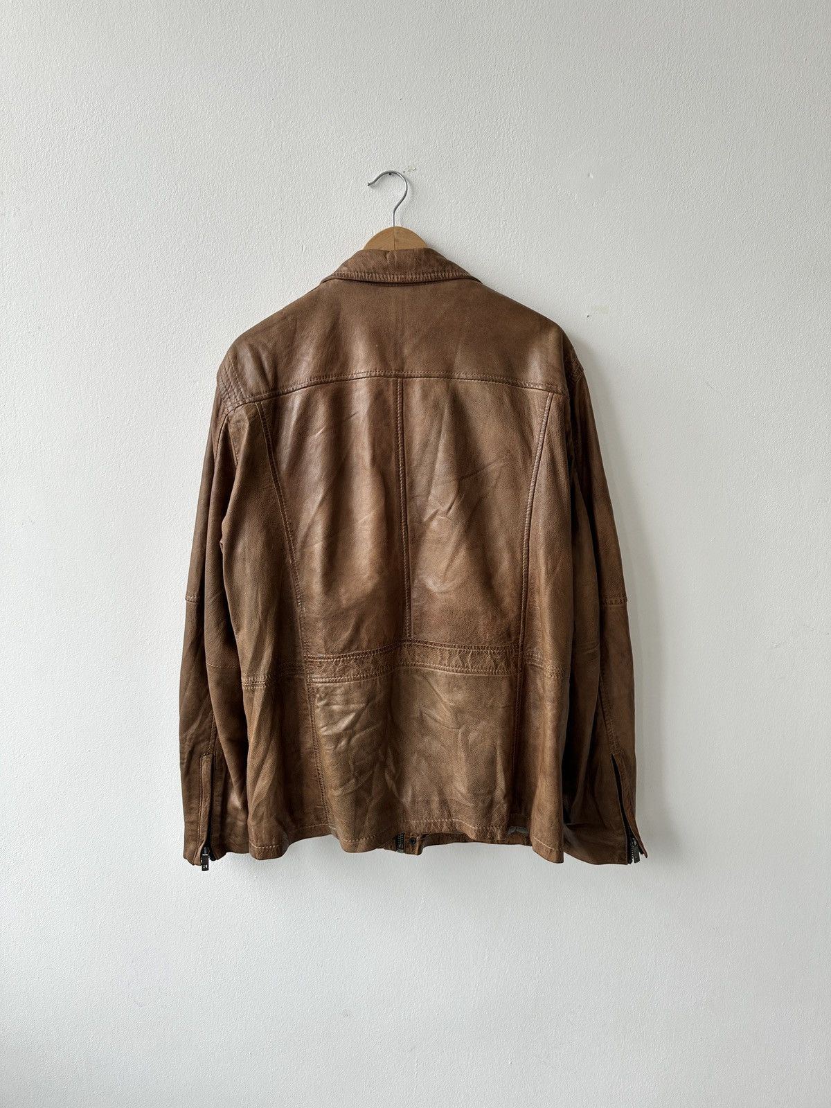 Genuine Leather MAURITIUS Vegetable Tanned Leather Field Jacket Size 54 Size US L / EU 52-54 / 3 - 13 Thumbnail