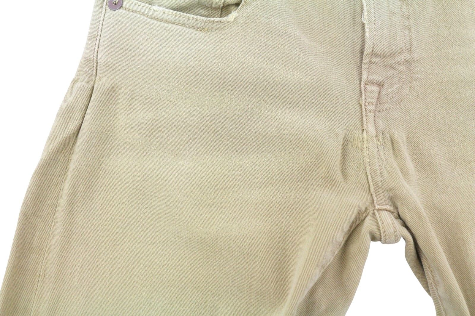 R13 BOY STRAIGHT 30 Khaki Stretch Faded Ankle Casual 86284 Size 30" / US 8 / IT 44 - 12 Thumbnail