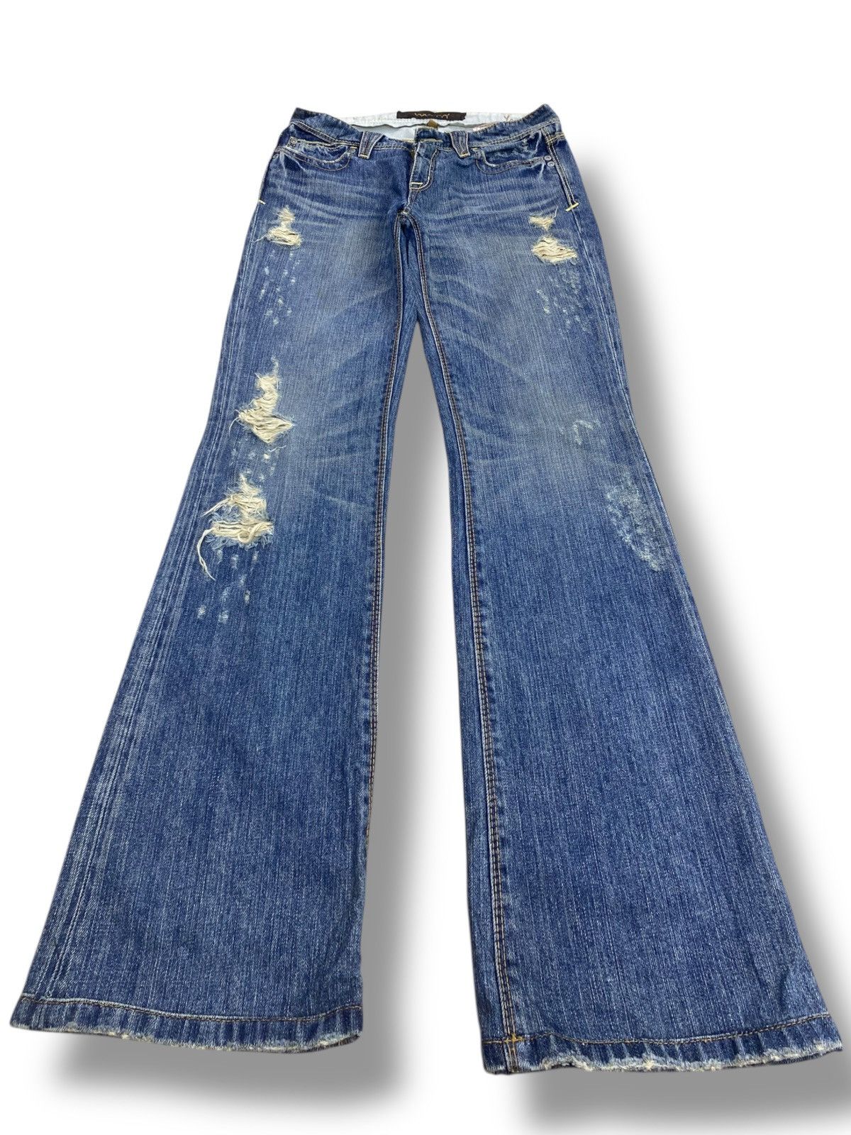 Japanese Brand Japanese Brand Whiskers Faded Wash Style Ripped Jeans Size US 28 / EU 44 - 1 Thumbnail