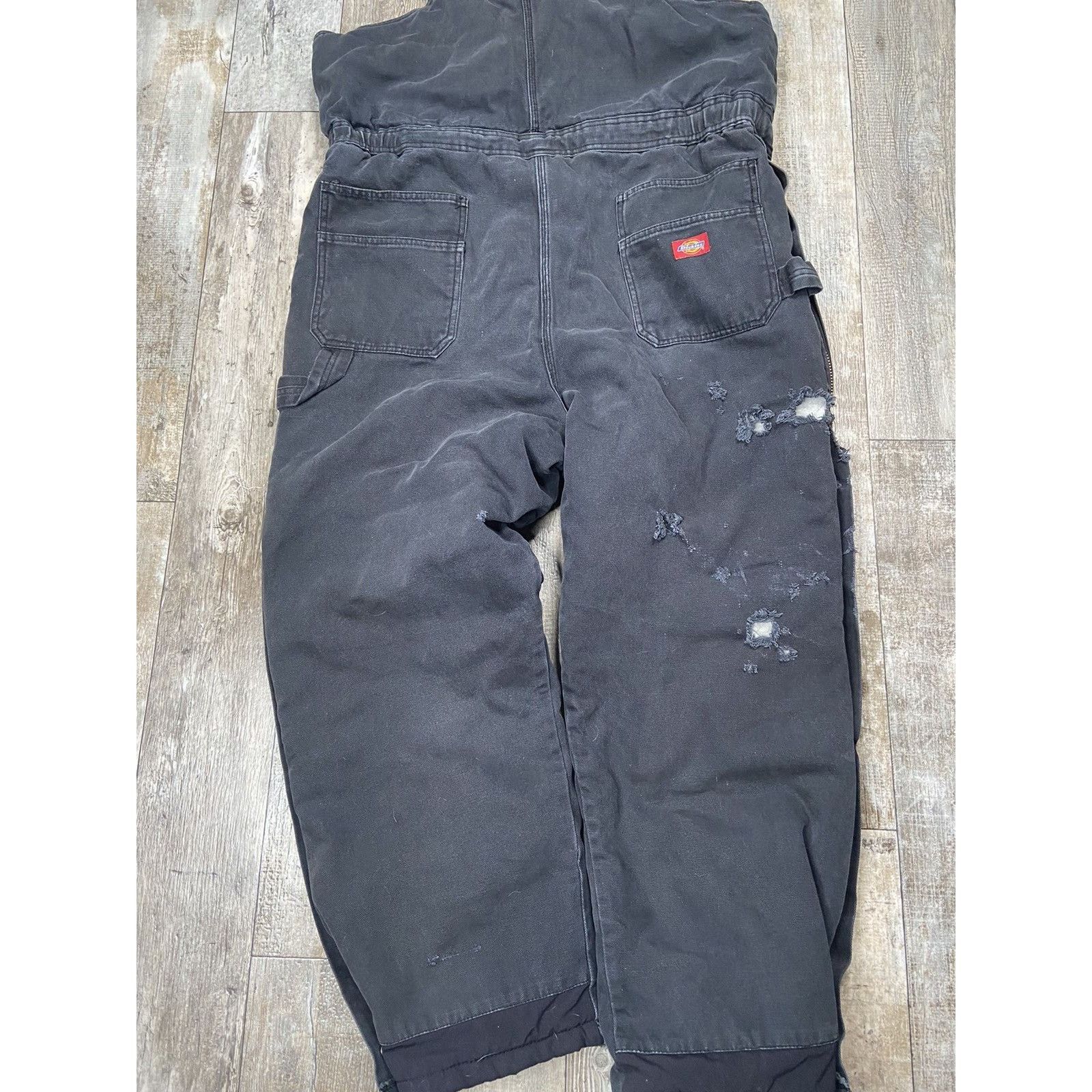 Dickies × Vintage Crazy Vintage Y2K Dickies Blasted Overalls 40x34 USA Size US 40 / EU 56 - 15 Thumbnail