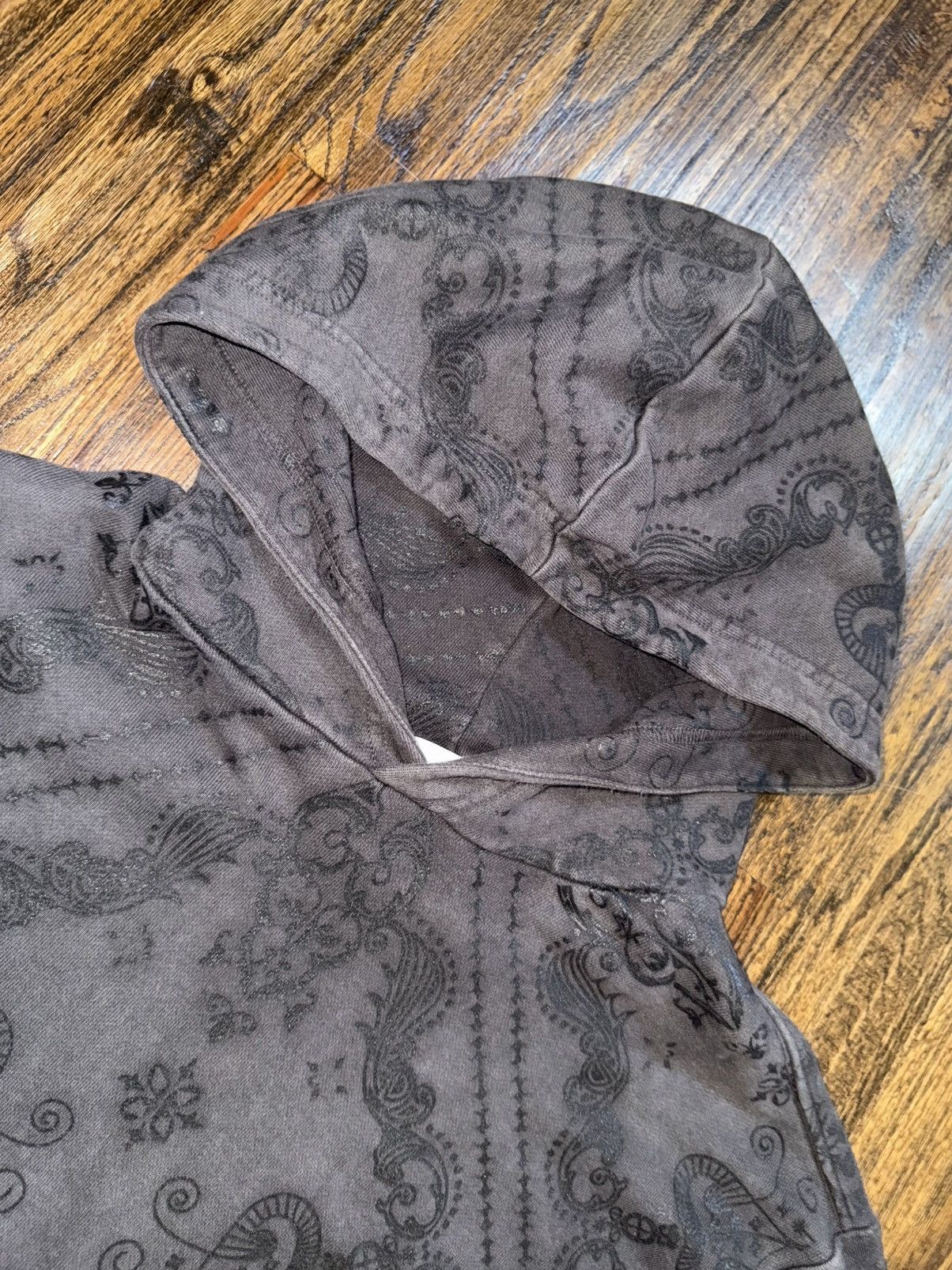 Rhude Rhude Paisley Monogram Hoodie Vintage Black Size Medium Size US M / EU 48-50 / 2 - 6 Thumbnail