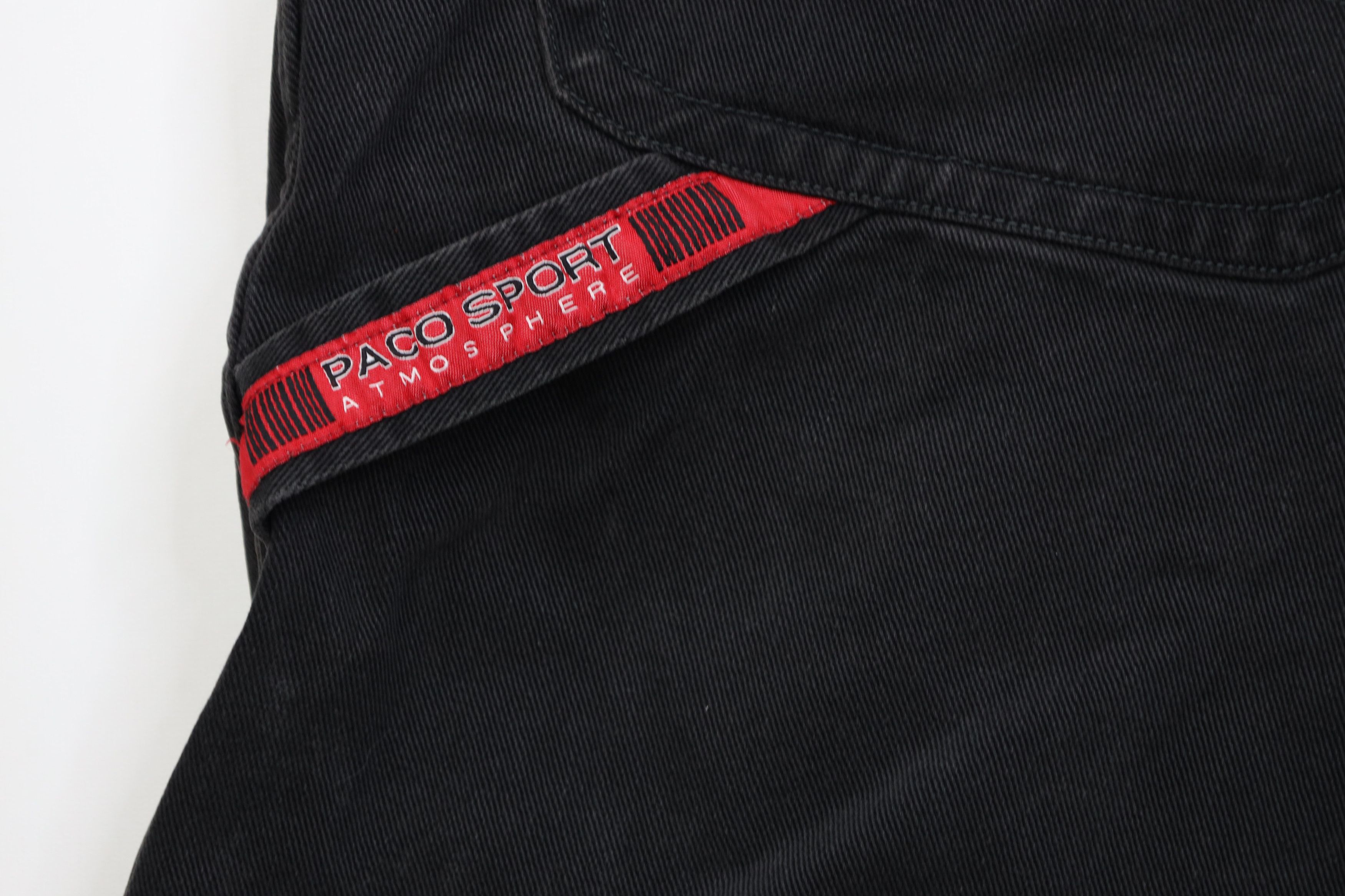 Vintage Vintage 90s Y2K Paco Sports Fit Denim Jean Shorts Black Size US 38 / EU 54 - 14 Thumbnail