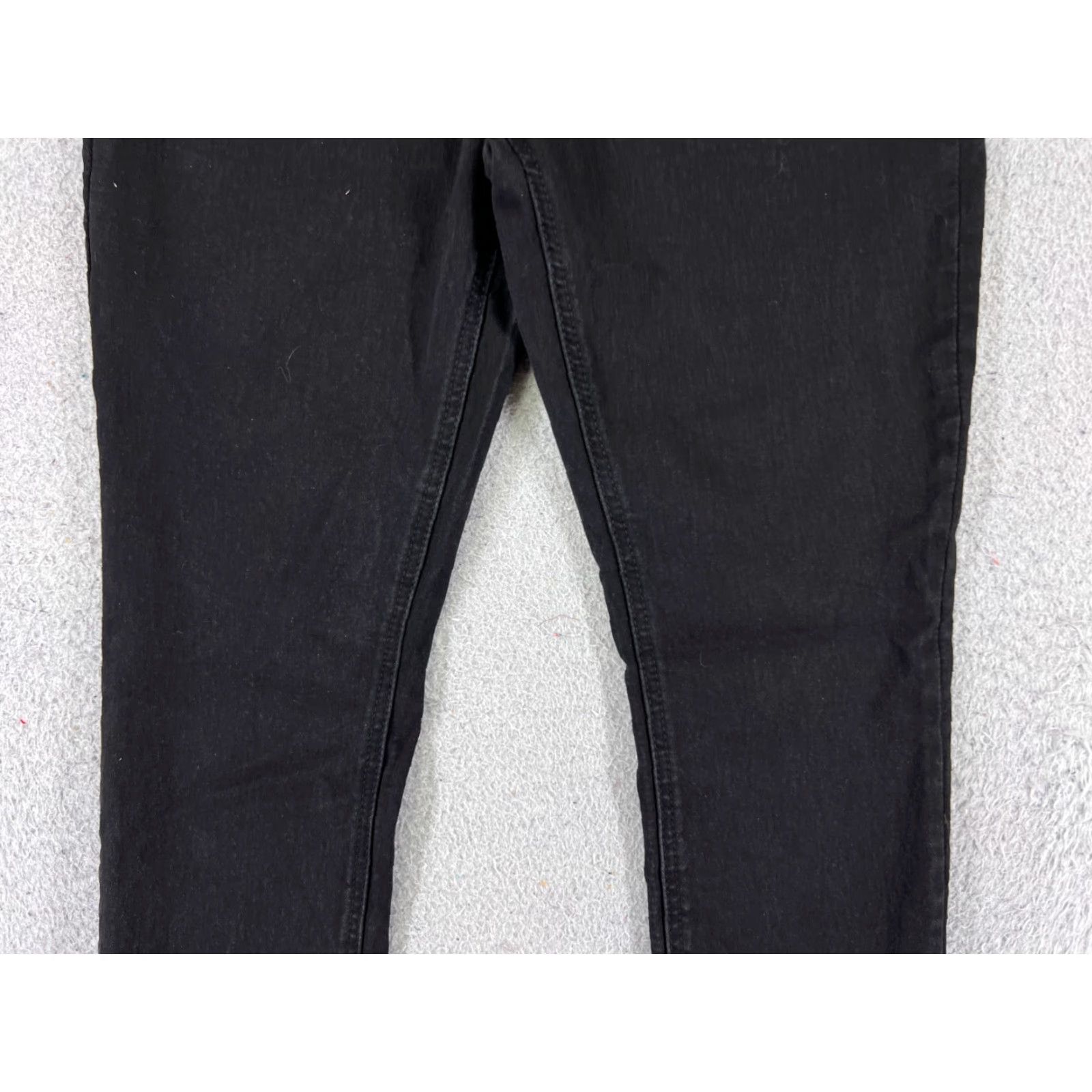 Vintage No Boundaries Jeans Women Black Denim 26x23 High Rise Crop Straight Leg 11 Regular 5-Pocket Cowboy Southwestern Designer Vintage No Size 32" / US 10 / IT 46 - 3 Thumbnail