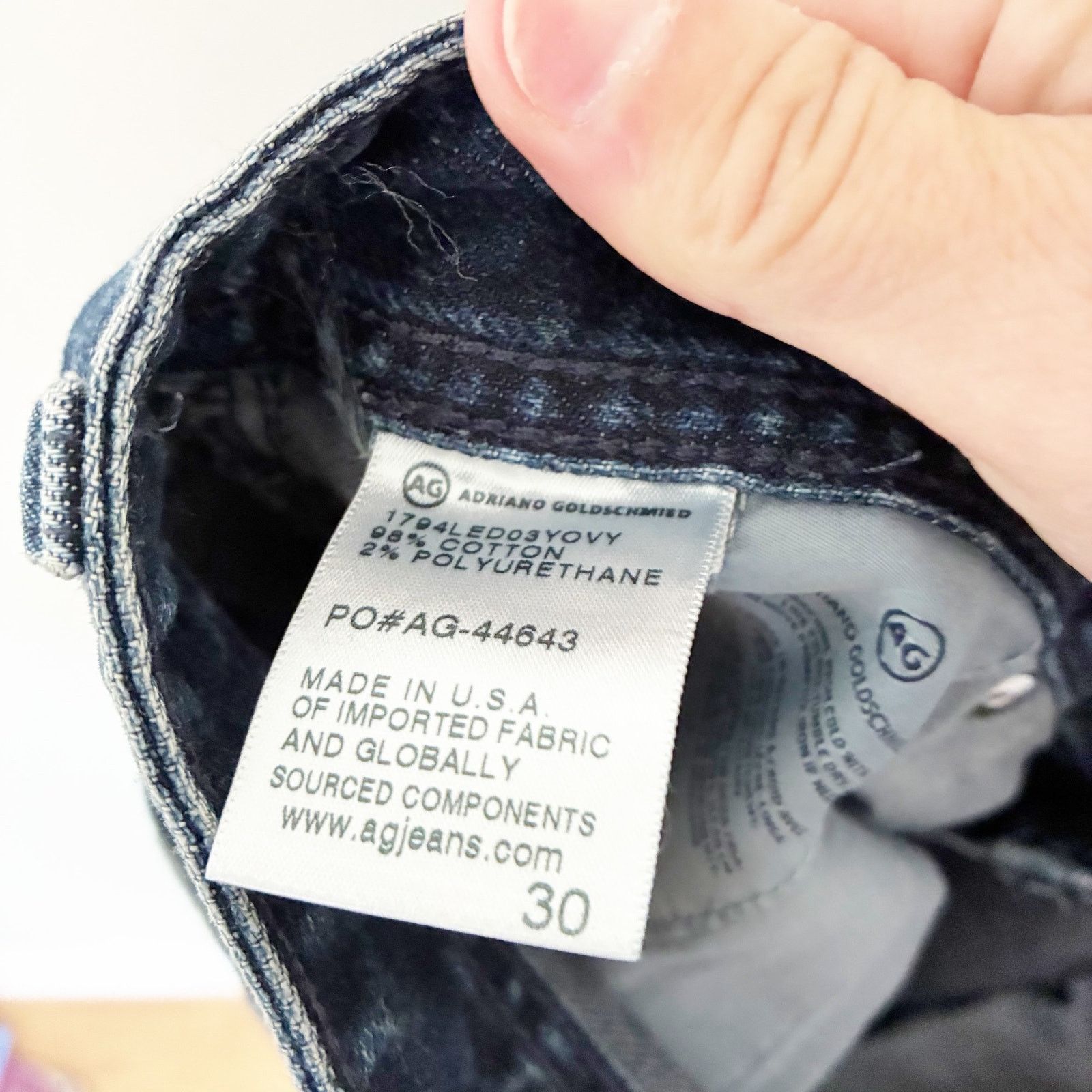 AG Adriano Goldschmied AG Adriano Goldschmied Everett Slim Straight Jeans Sz 30x34 Size US 30 / EU 46 - 3 Thumbnail