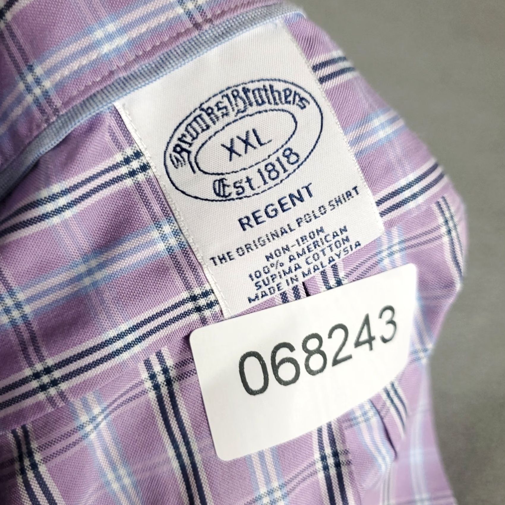 Brooks Brothers Brooks Brothers Shirt Mens Size 2XL Purple Regent Button Up Long Sleeve Size US XXL / EU 58 / 5 - 7 Thumbnail