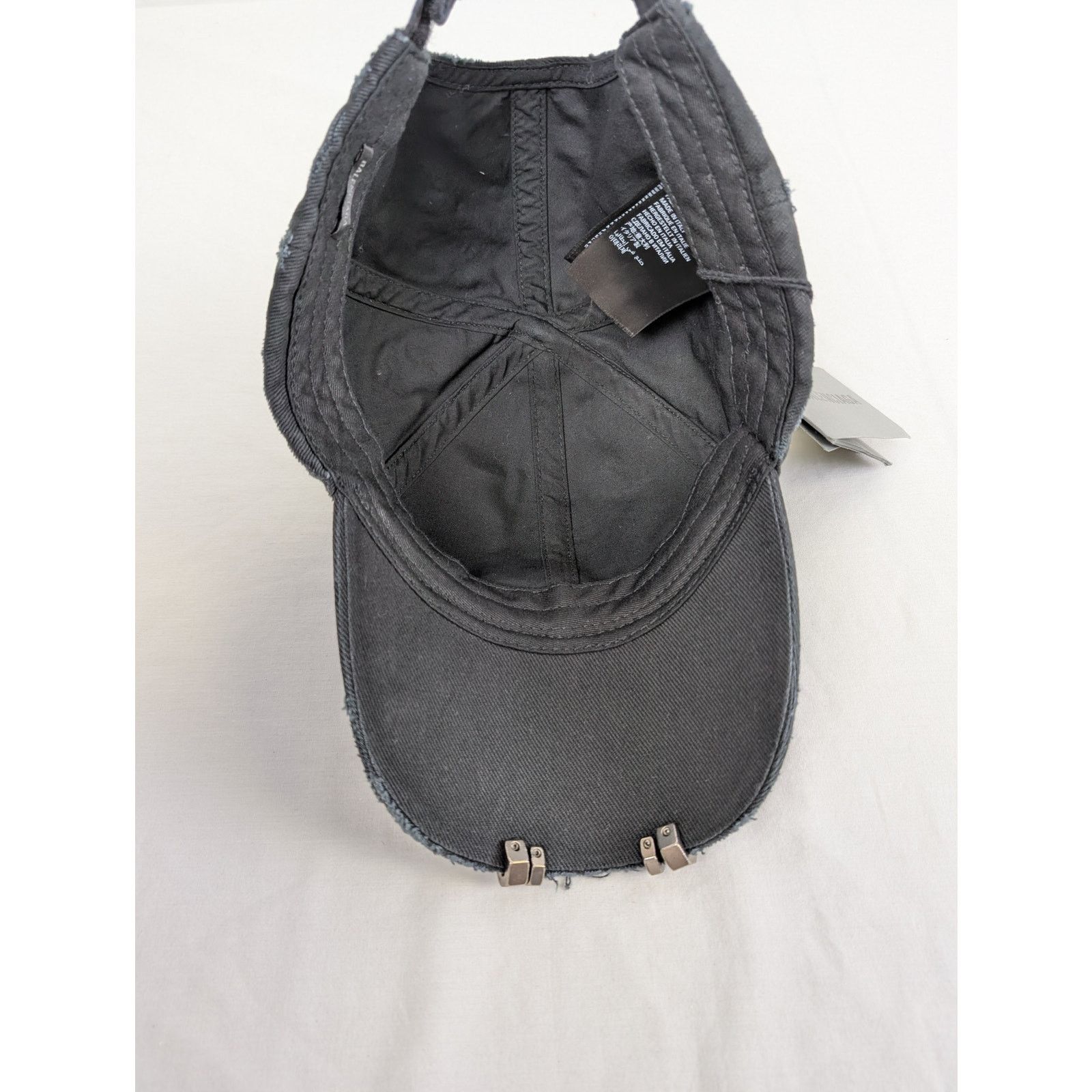 Balenciaga o1rshd1 Size: L/ Cotton Drill Hat up Rainbow Cap / Hat Black Size ONE SIZE - 8 Thumbnail