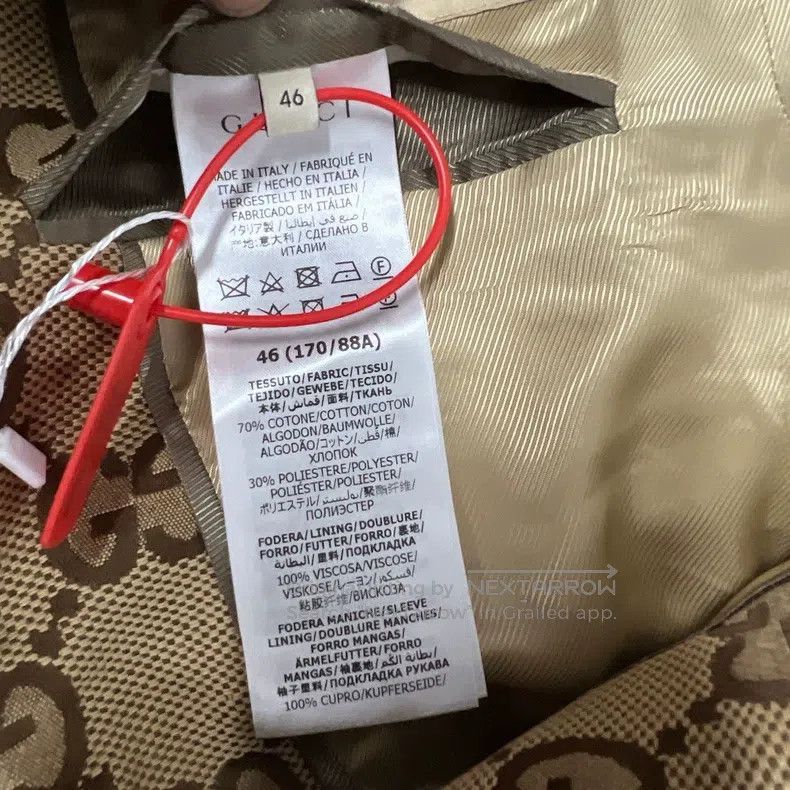 Gucci Gucci Full-printed old-fashioned leather-stitched suit jac Size US S / EU 44-46 / 1 - 7 Thumbnail