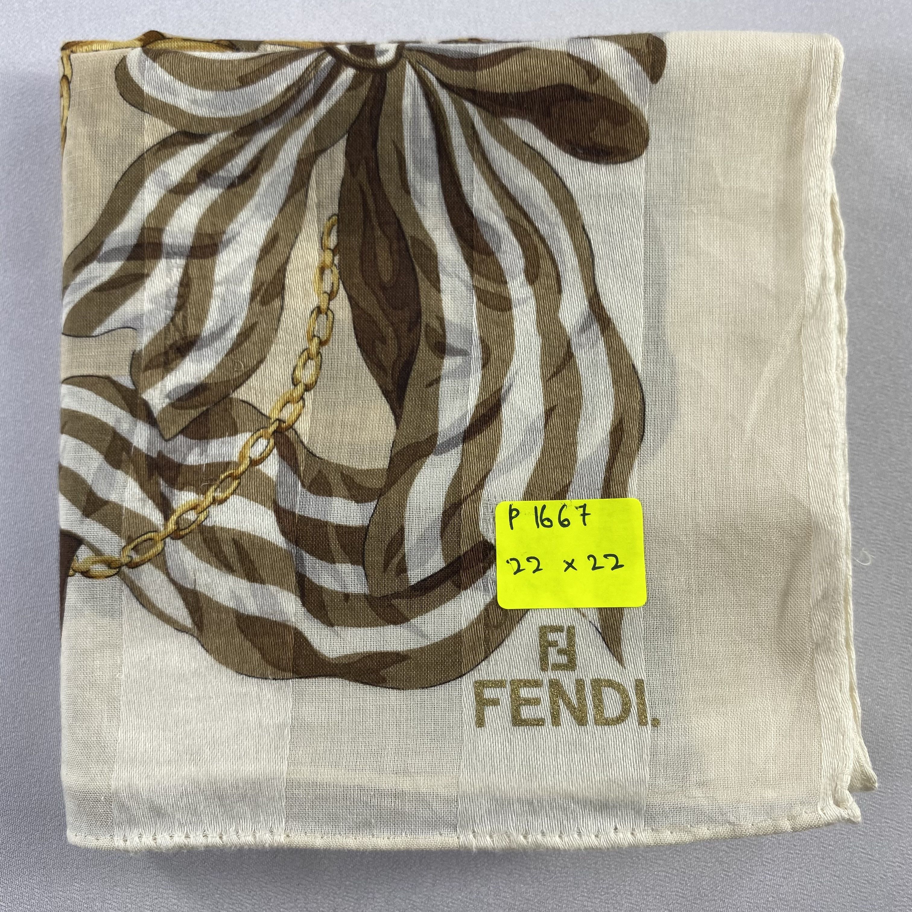 Vintage Fendi Handkerchief / Neckerchief / Bandana-P1667 Size ONE SIZE - 5 Thumbnail