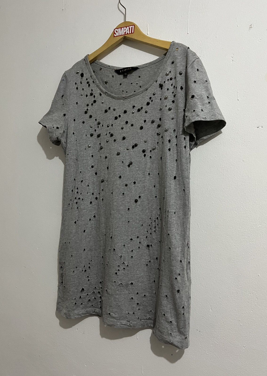 Japanese Brand Vintage Egoist Distressed t shirt If six was nine style Size US M / EU 48-50 / 2 - 2 Thumbnail