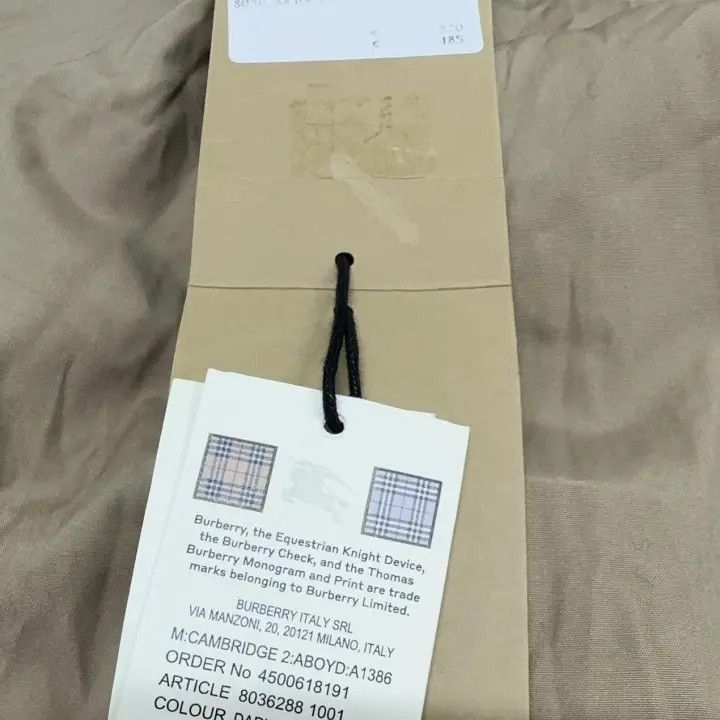 Burberry Burberry Burberry Beige Logo Embroidered Long Sleeve Shirt Size US L / EU 52-54 / 3 - 6 Thumbnail