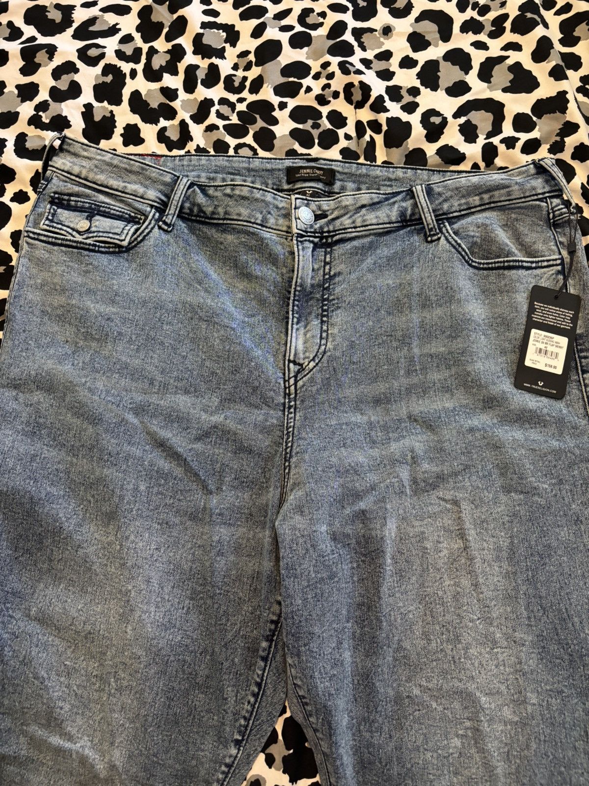 True Religion PLUS JENNIE HIGH RISE CURVY SKINNY JEAN Size 42" / US 20 - 7 Thumbnail