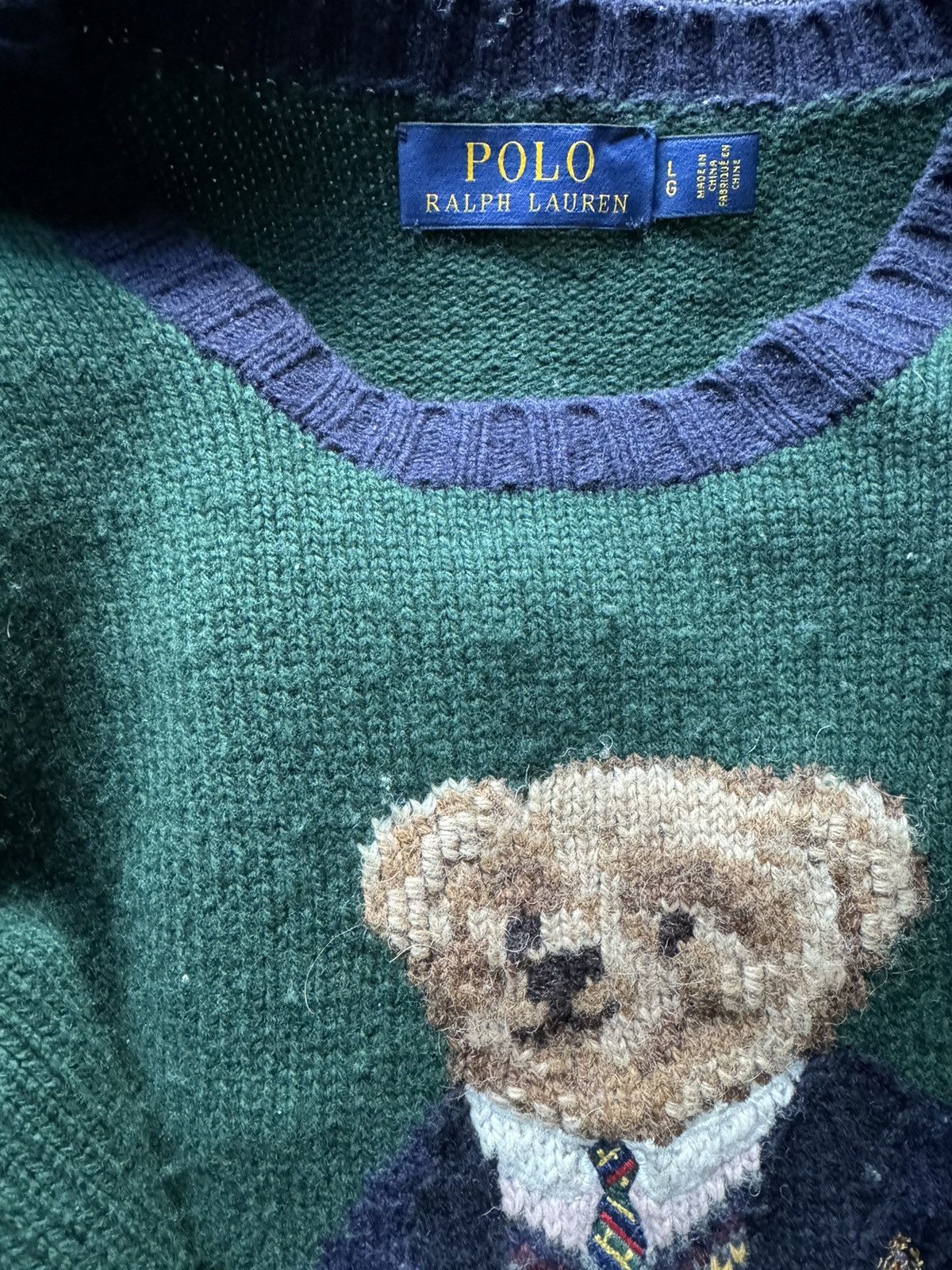 Polo Ralph Lauren Polo Bear Sweater Size US L / EU 52-54 / 3 - 3 Thumbnail