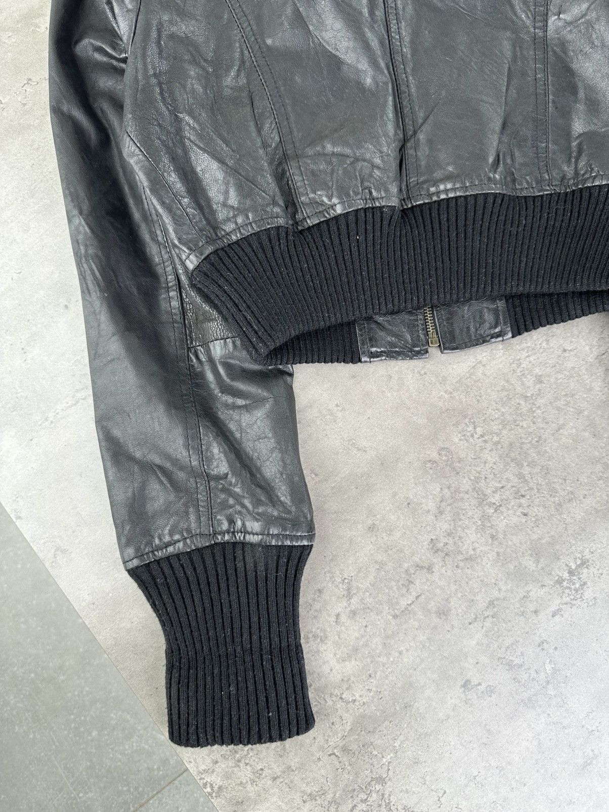 Japanese Brand Vintage Cropped Leather Jacket Size S / US 4 / IT 40 - 13 Thumbnail