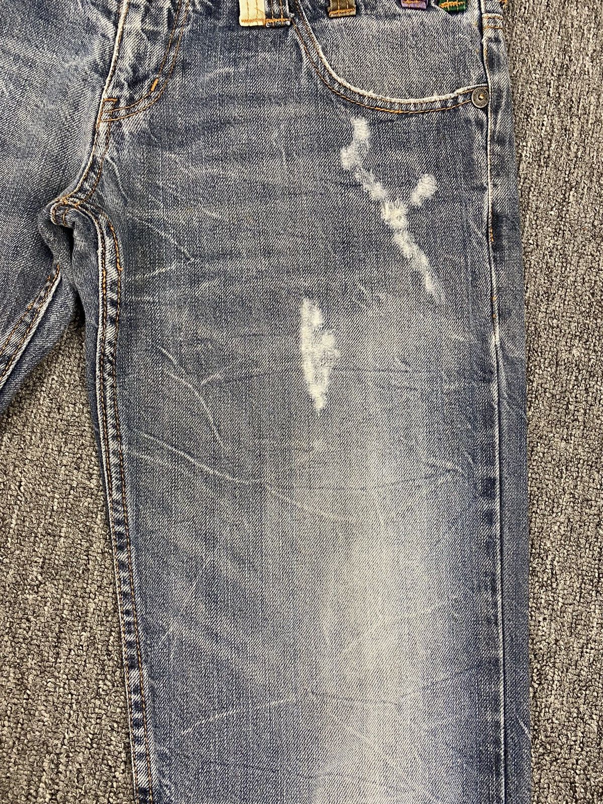 If Six Was Nine × Japanese Brand Nylaus Distressed Flare Jean Size US 31 - 4 Thumbnail
