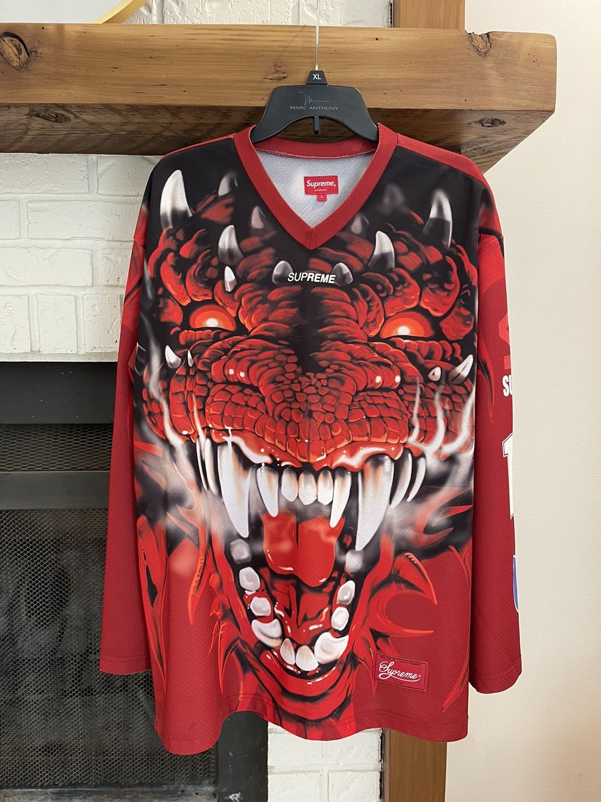 Supreme Supreme Dragon Hockey Jersey | Grailed