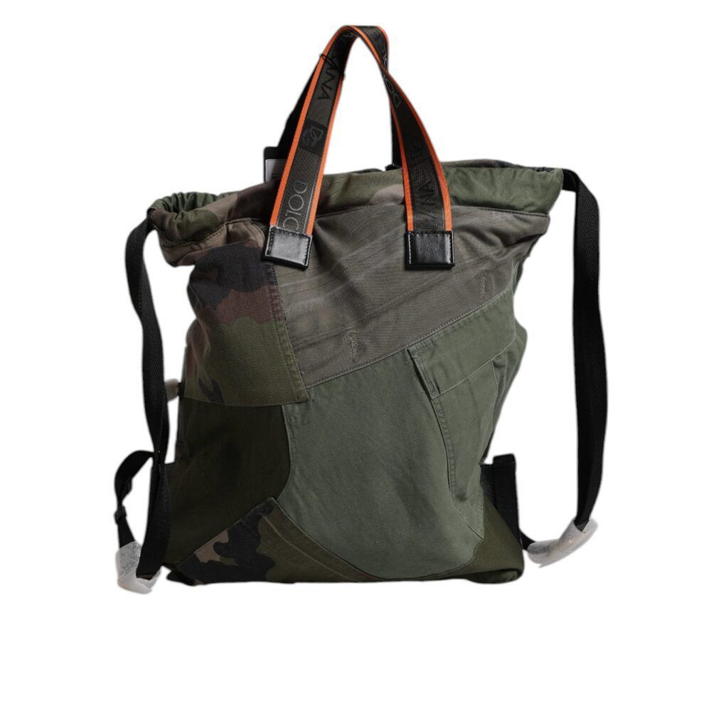 Dolce & Gabbana Dolce & Gabbana Military Green Patchwork Rucksack Backpack B Size ONE SIZE - 5 Thumbnail