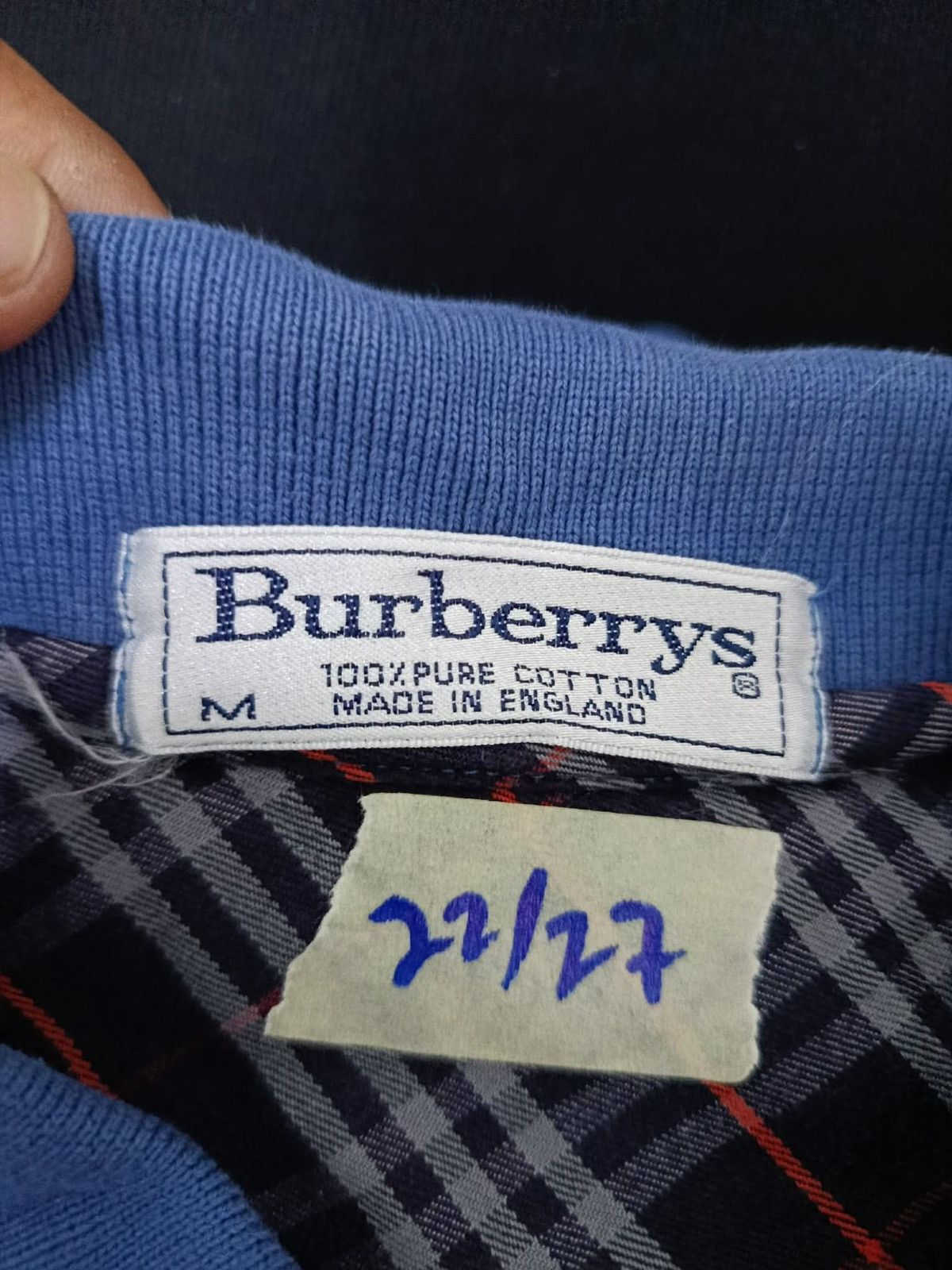 Burberry Vintage Burberry's Long sleeve polo shirts Size US L / EU 52-54 / 3 - 6 Thumbnail