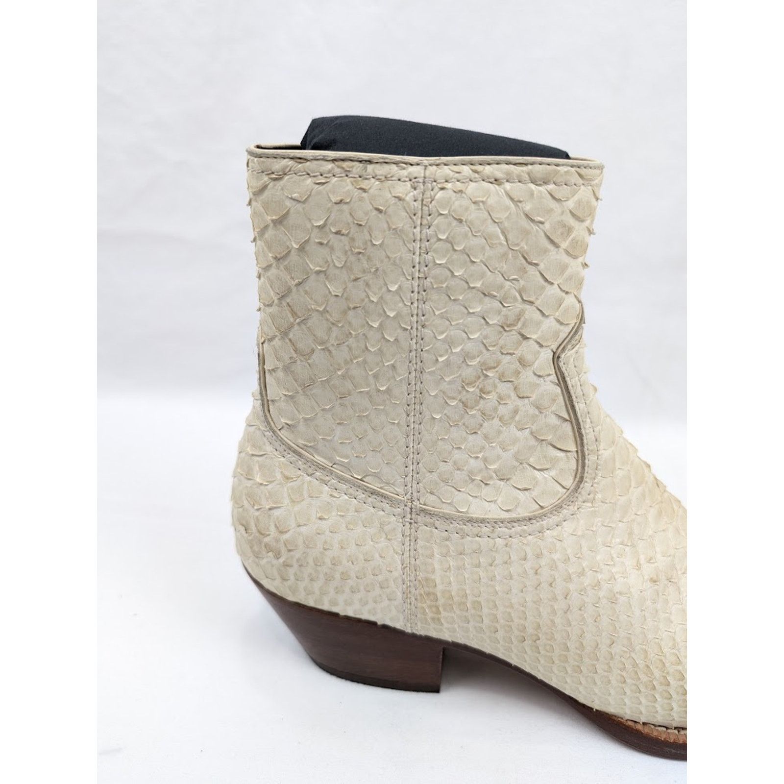 Saint Laurent Paris o1rshd1 Lukas 40 Zip Boots in Cream Size US 7 / EU 40 - 4 Thumbnail