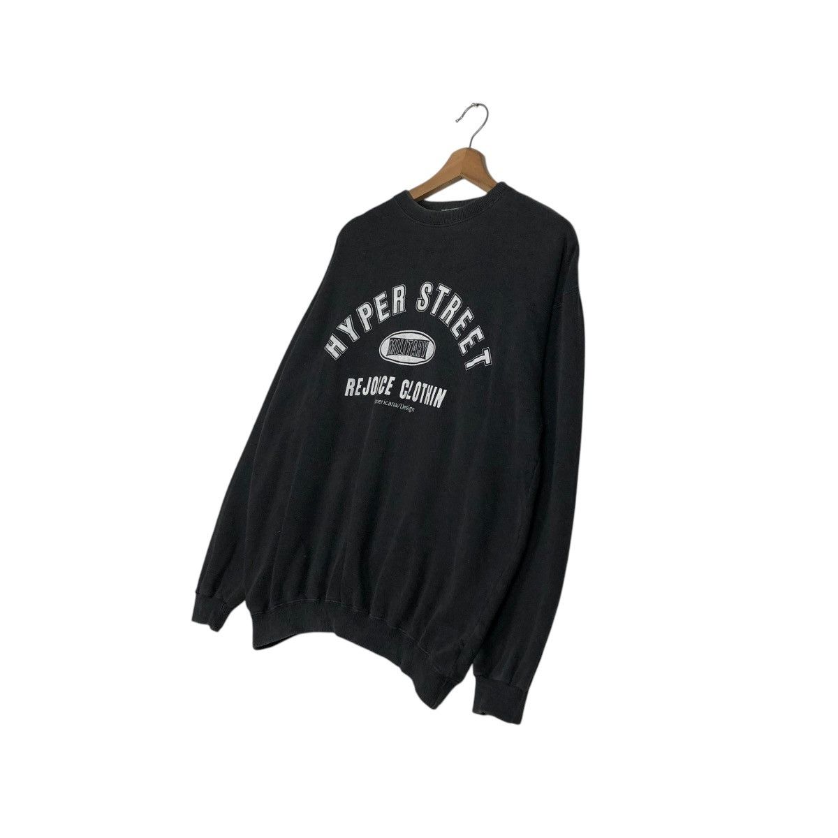 Japanese Brand 🔥VINTAGE SWEATSHIRT HYPER STREET MILITARY BIG LOGO Size US L / EU 52-54 / 3 - 4 Thumbnail