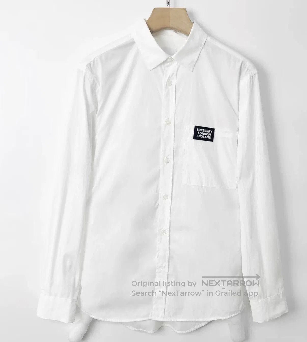 Burberry White Long. Size US M / EU 48-50 / 2 - 1 Thumbnail
