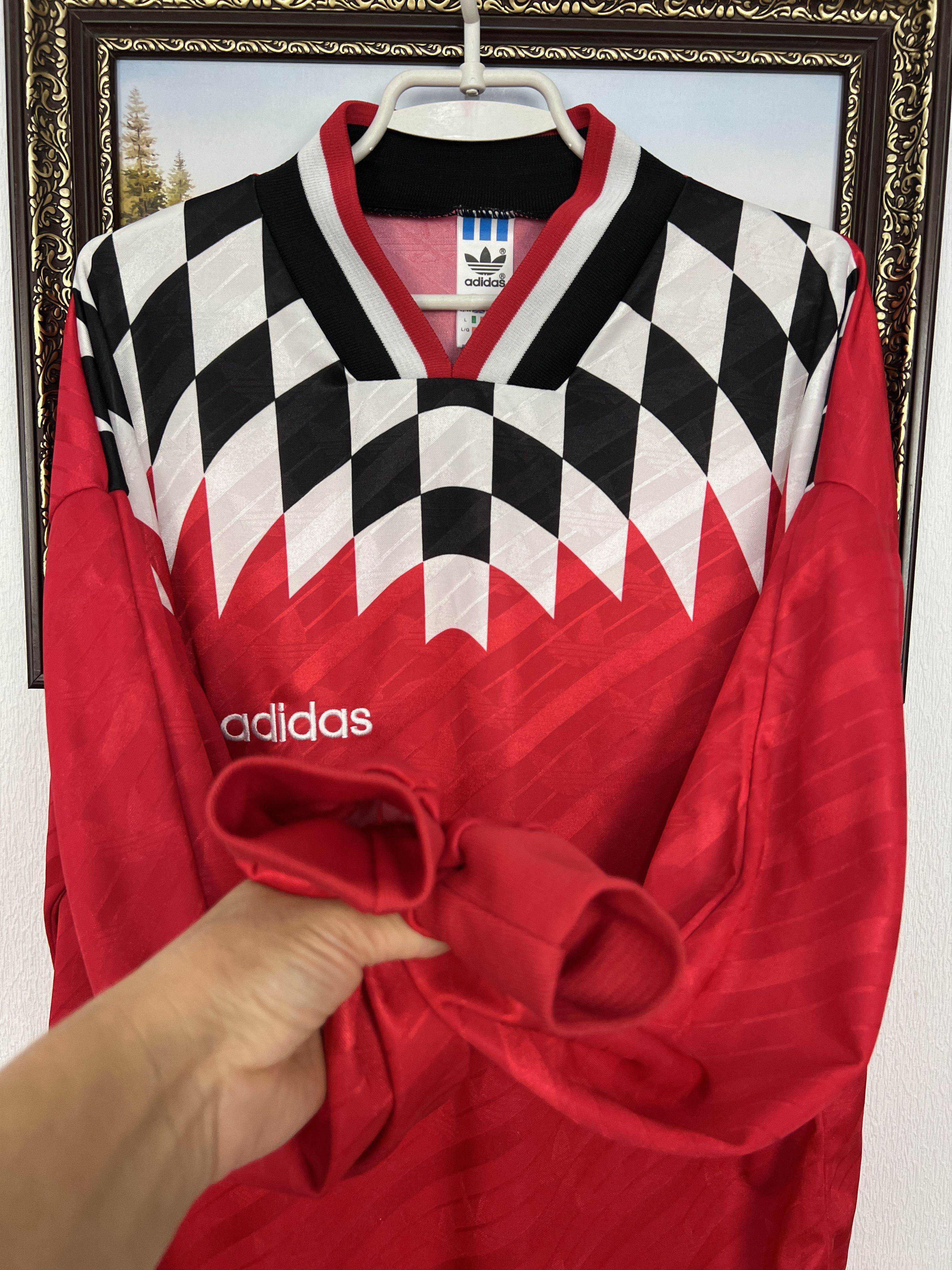 Adidas Georgia Home football shirt 1994 Soccer Adidas Long Sleeve Size US L / EU 52-54 / 3 - 4 Thumbnail
