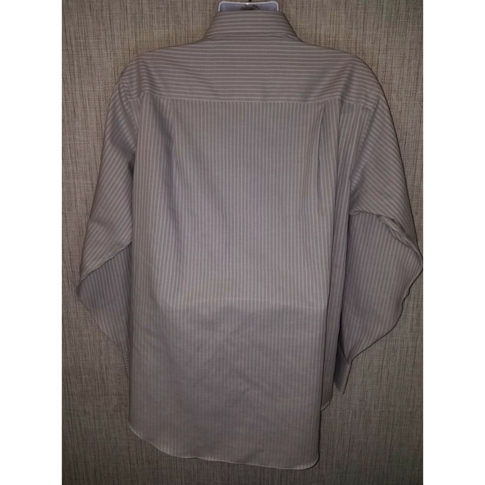Vintage Donald Trump Signture Collection Grey Striped Button Down Shirt Non Iron 16.5 Size US XL / EU 56 / 4 - 6 Thumbnail