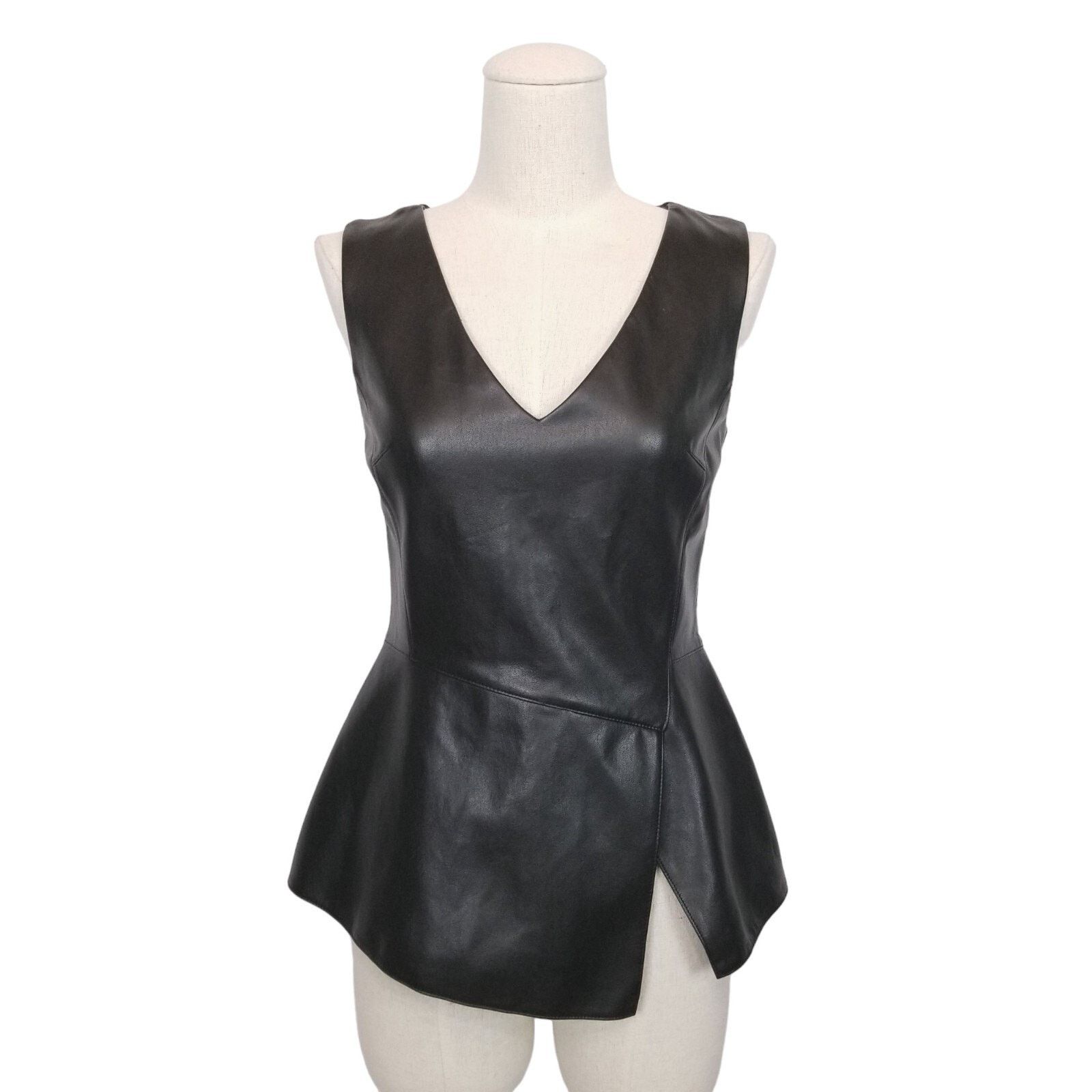 Bailey 44 Bailey 44 Gehry Sleeveless Peplum Tank Black Sz Small Size S / US 4 / IT 40 - 1 Thumbnail