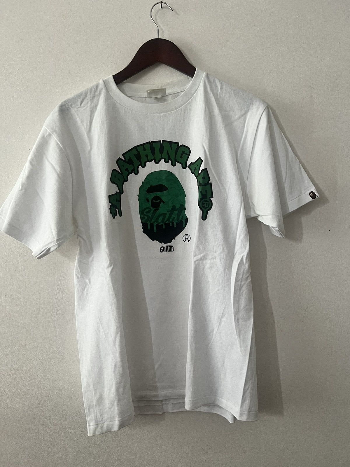 image of Bape Gunna T Shirt in White, Men's (Size Large)