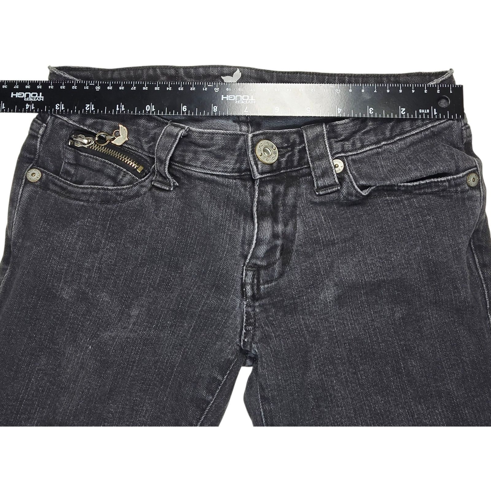 Pacsun Nollie Pacsun Womens Juniors 1 Black Bermuda Denim Shorts Size 25" / US 0 / IT 36 - 5 Thumbnail