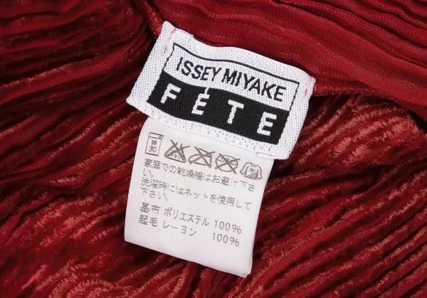 Issey Miyake issey miyake size:2 Red velvet pleated shirt Size XXS / US 00 / IT 34 - 7 Thumbnail