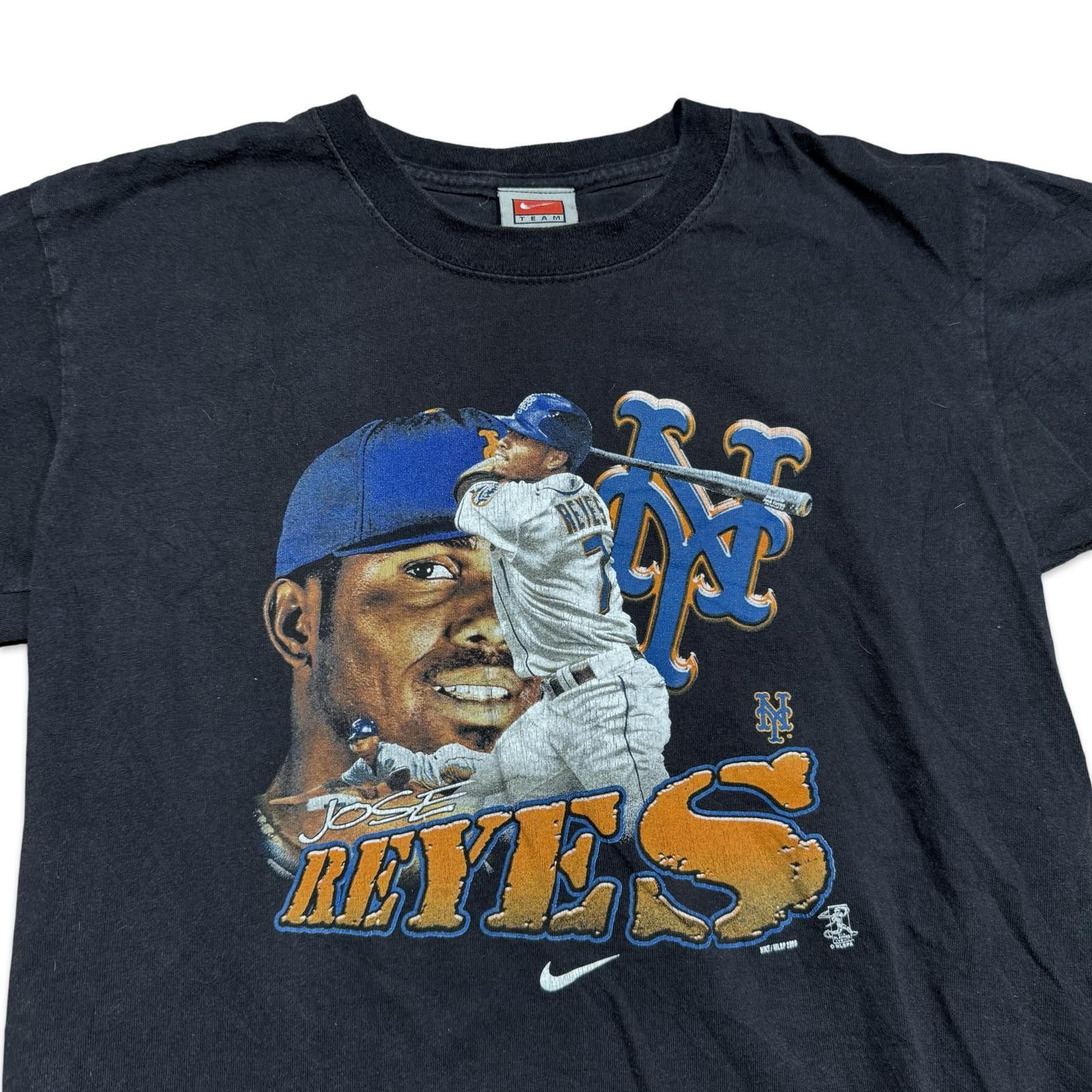 Nike Vintage Nike Team Jose Reyes NYC Mets T-Shirt Size US XL / EU 56 / 4 - 2 Thumbnail
